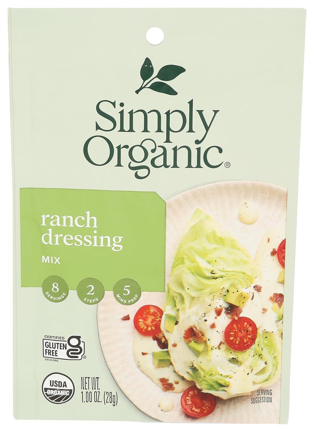 Simply Organic, Dressing Mix, Ranch, 1 oz