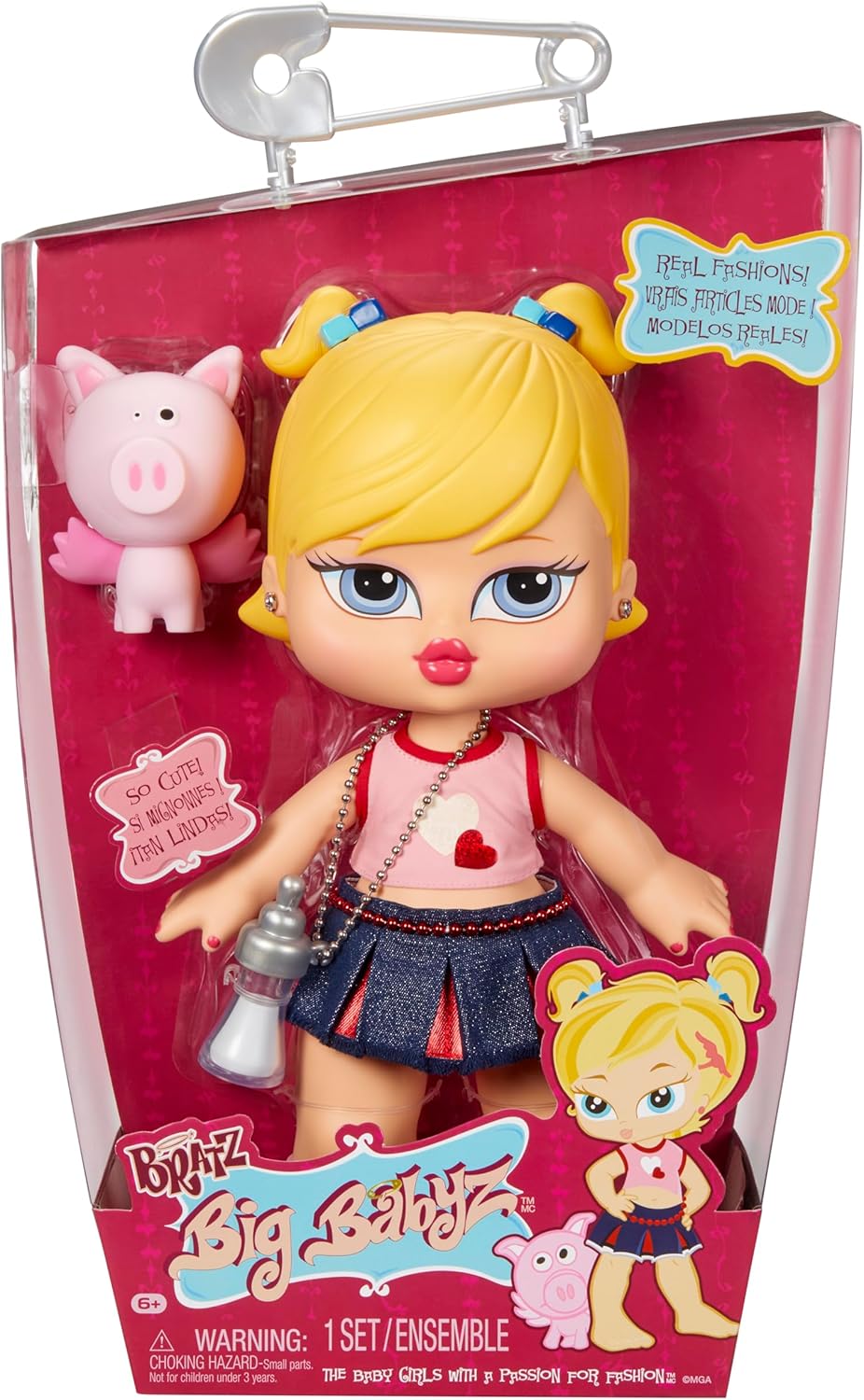 Bratz Big Babyz Cloe - 34cm Large Collectible Doll, Comes with a Pet, Accessories, and Real Fashions