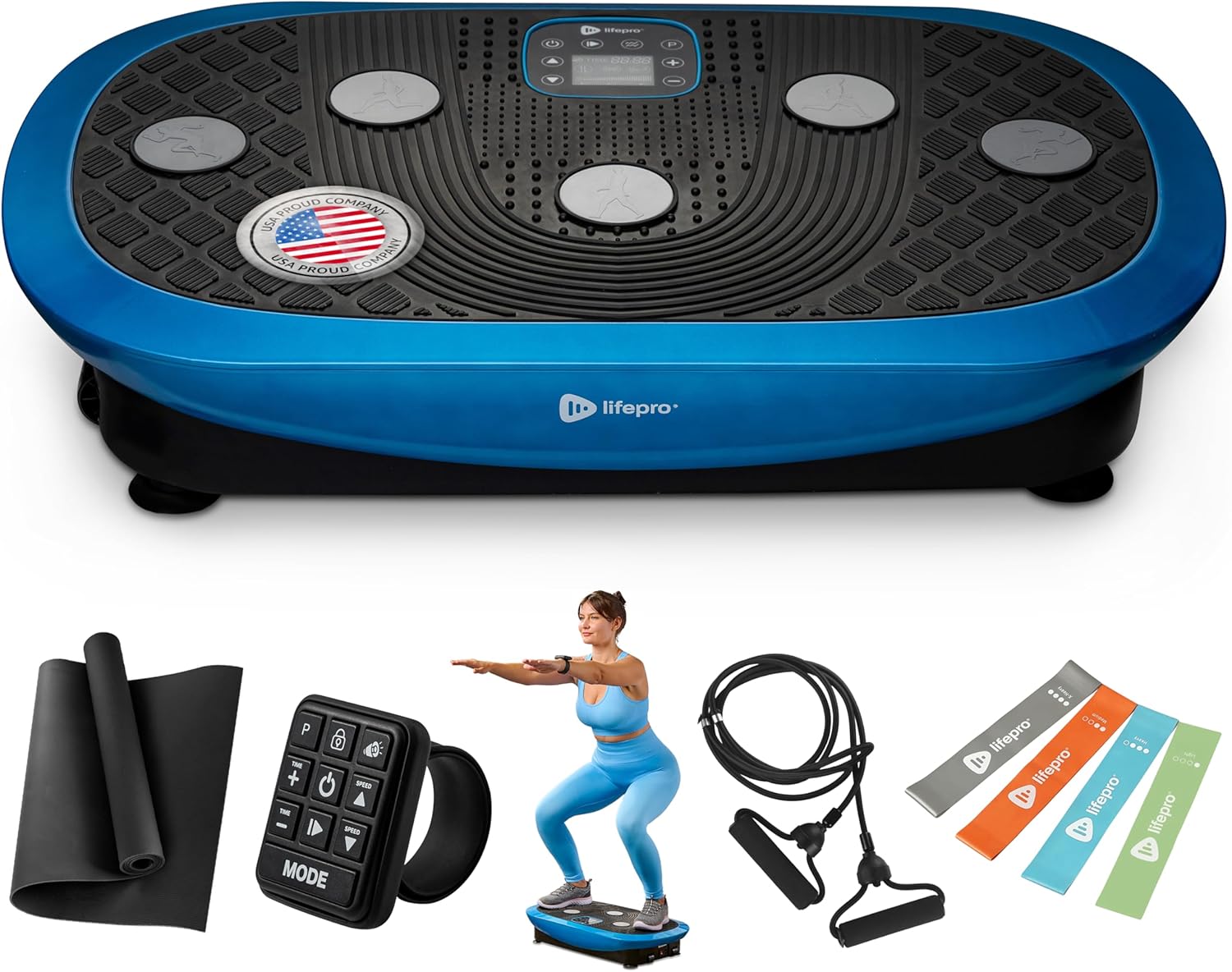 Lifepro Vibration Plate Machines – Full Body Workout, Recovery & Lymphatic Drainage with 4D Motion, Silent Operation, Joint Support, & Triple Motor Technology for Circulation, Fat Burn & Toning