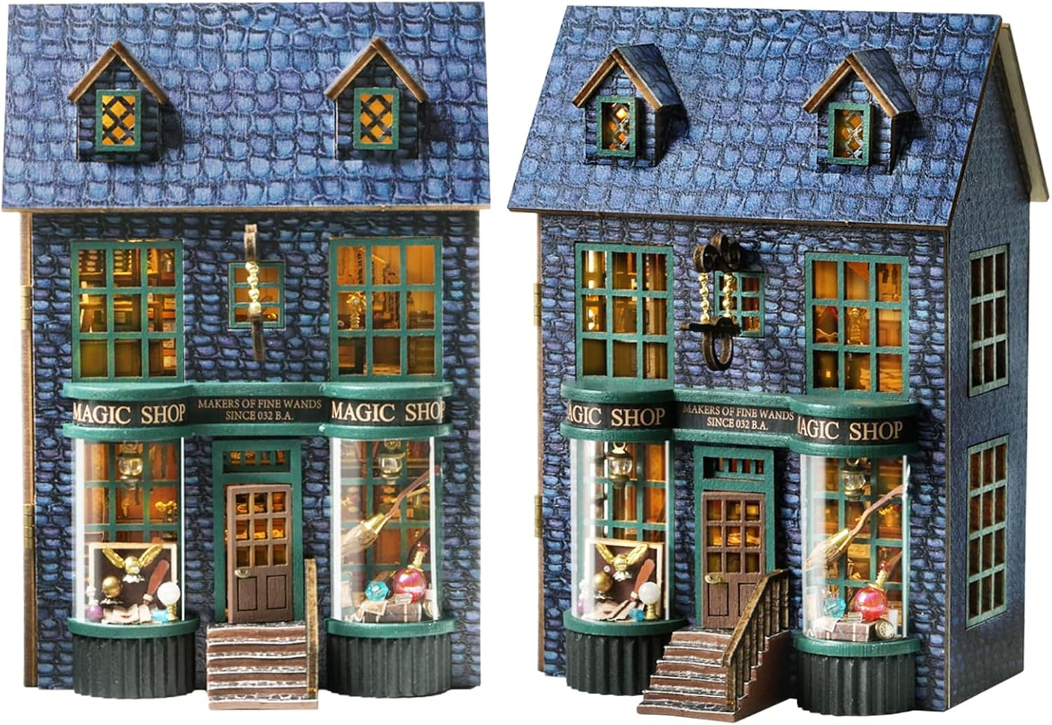 Spilay Diy Miniature House Kit, Wooden Dolls House, Mini Handmade DollHouse with LED, 1:24 Scale Creative Wood toy House for Adult Friend Lover Birthday Gift (D-01)