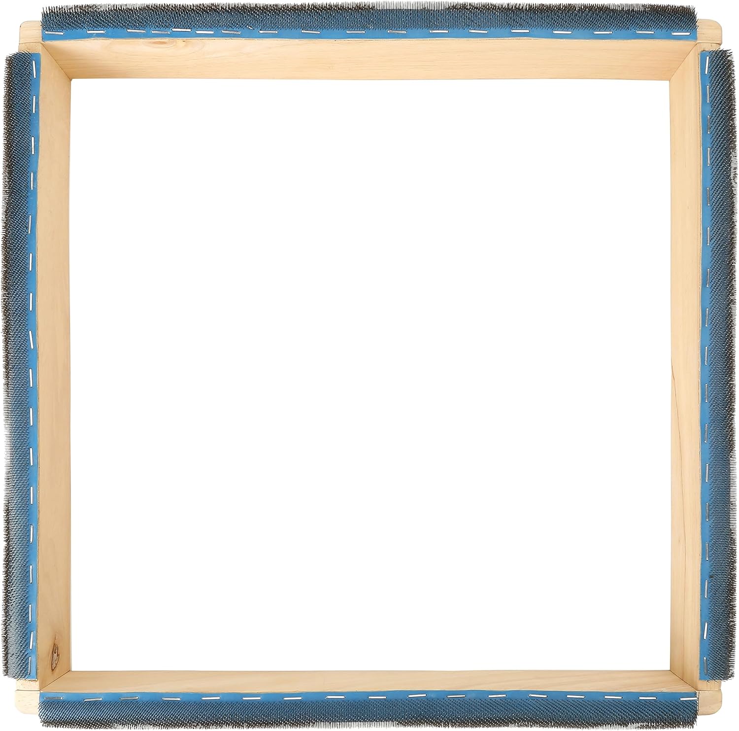 Pllieay 16 * 16 Inch Punch Needle Gripper Frame - Square Tufting Frame With Needles Fabrics Holder for Rug Punch and Embroidery Craft