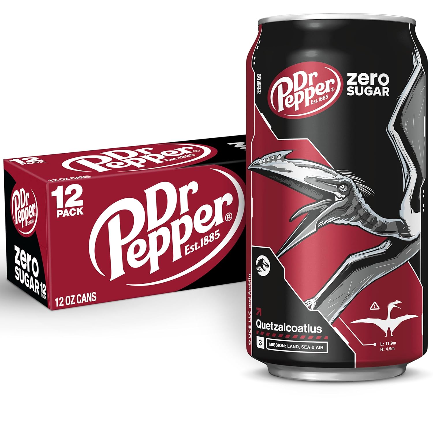 DR PEPPER ZERO SUGAR - 12 OZ, 12 PK