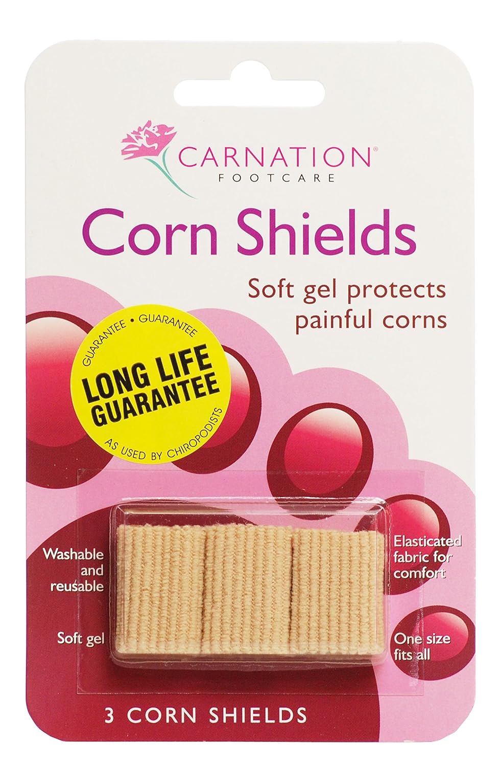 THREE PACKS of Carnation Corn Shields 3 by Carnation Footcare