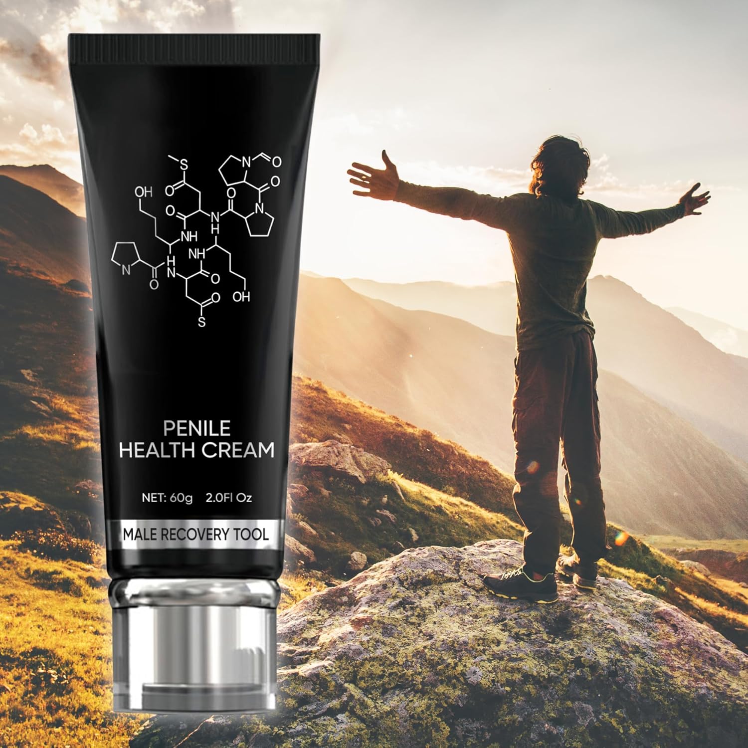 Irvy Men’s Re-Vitalize Cream – Penile Health Solution Med3000 Gel for Men for Restoration, Hydration, and Lasting Comfort