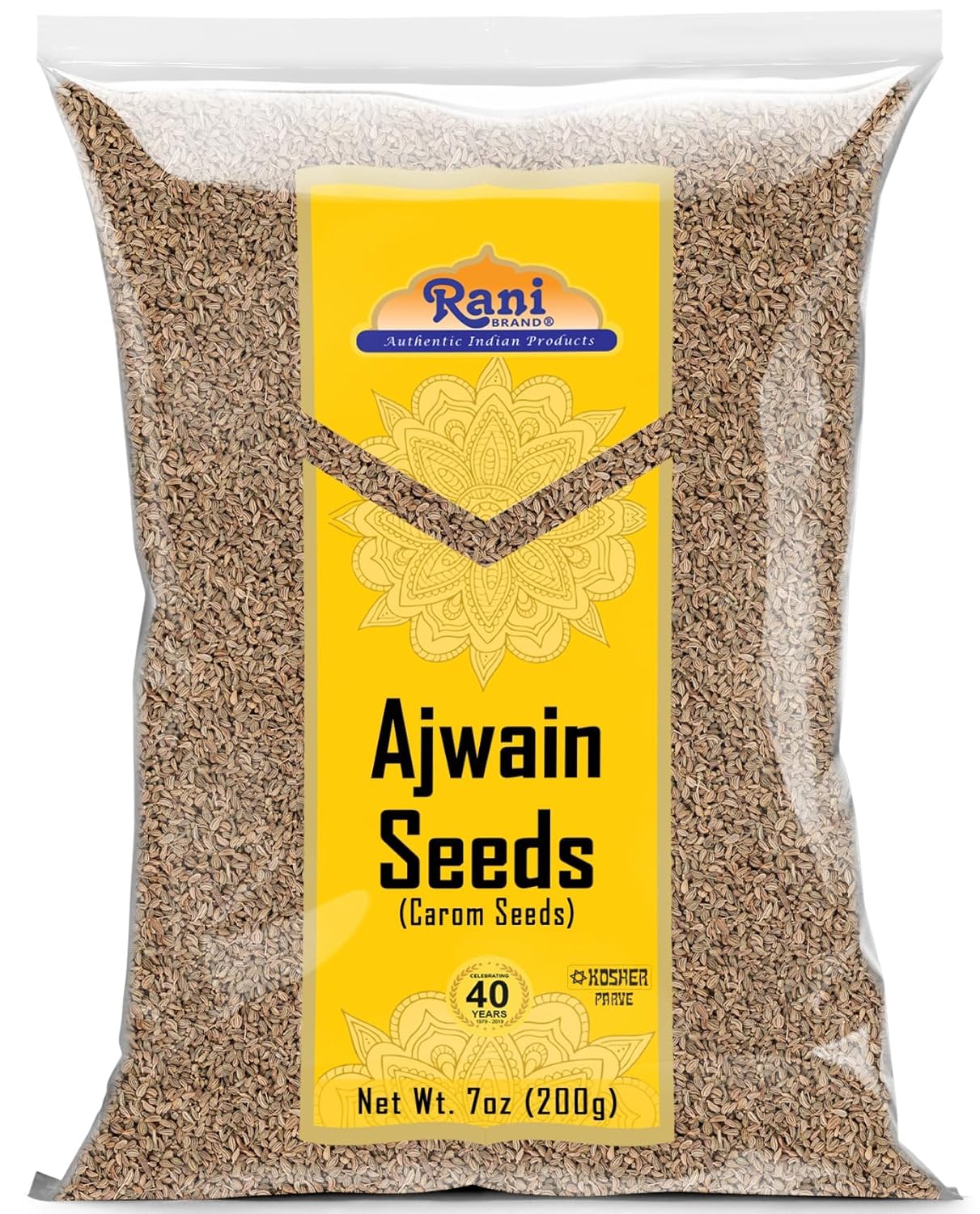 Rani Ajwain Seeds (Carom Bishops Weed) Spice Whole 7oz (200g) ~ All Natural | Vegan | Gluten Friendly | NON-GMO | Indian Origin