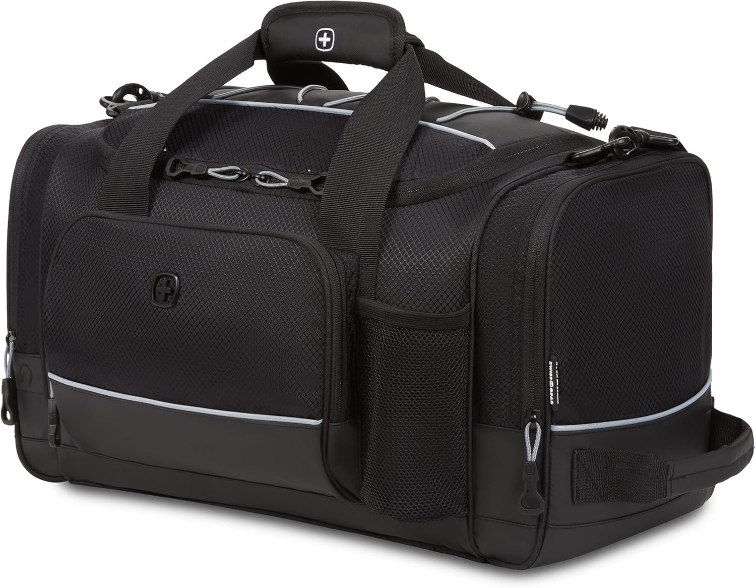 SwissGear Apex Duffle Bag for Travel and Gym with Bungee-Cord System