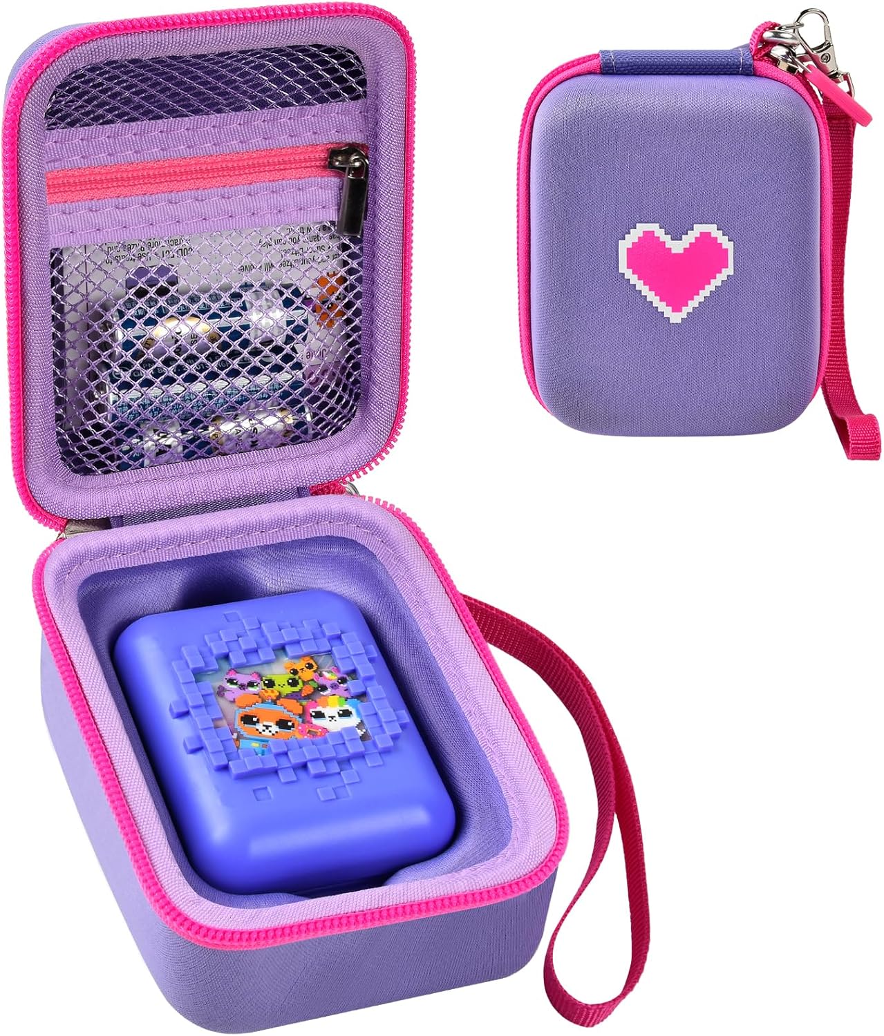 Case for Bitzee Interactive Toy Digital Pet and Case, Toys Hard Carrying Holder for Virtual Electronic Pets React to Touch, Protective Container for AA Batteries and Other Accessories (Box Only)