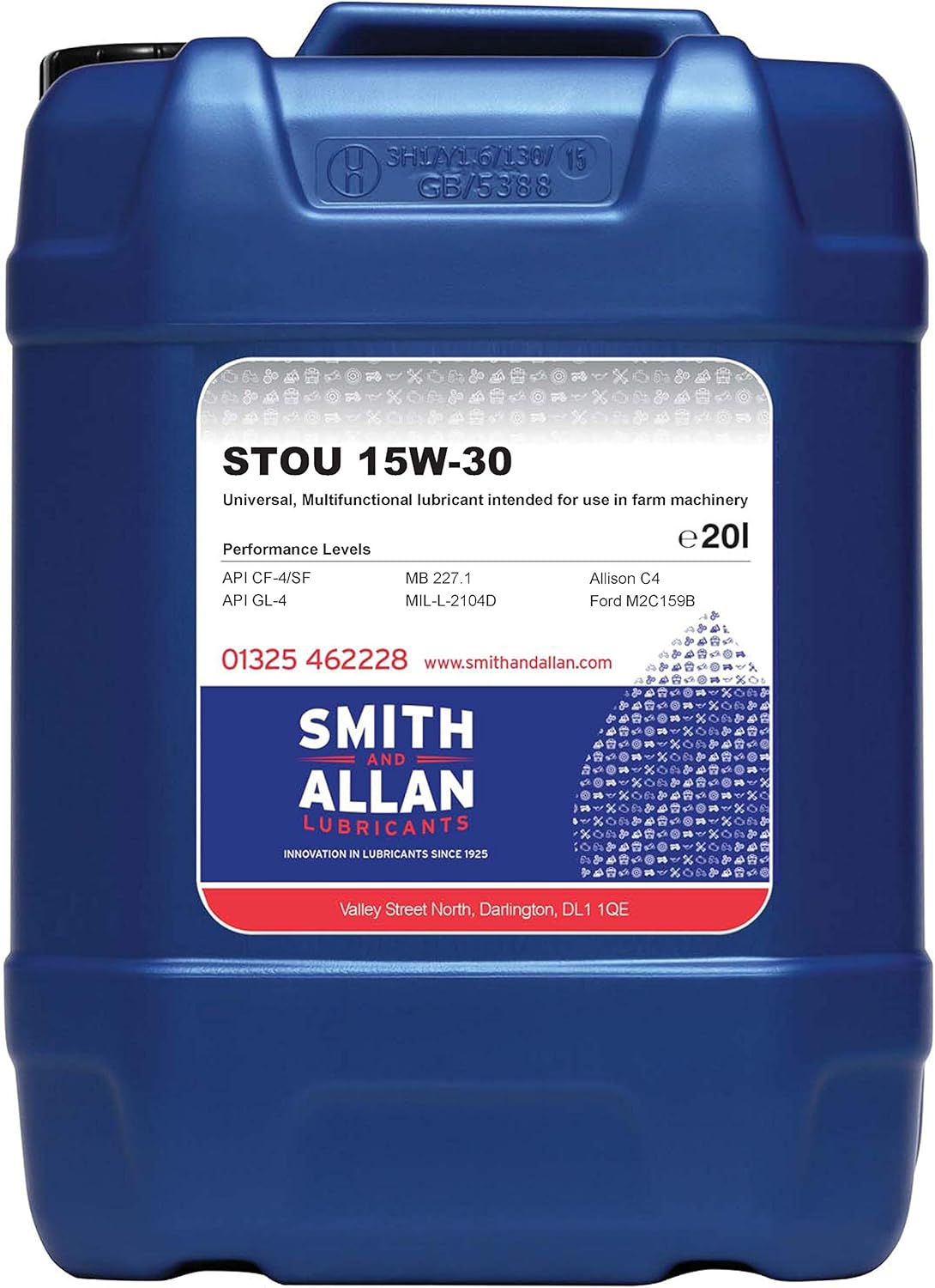 Super Universal Tractor Oil 15W-30 STOU SUTO Farm Oil 20 Litre 20L
