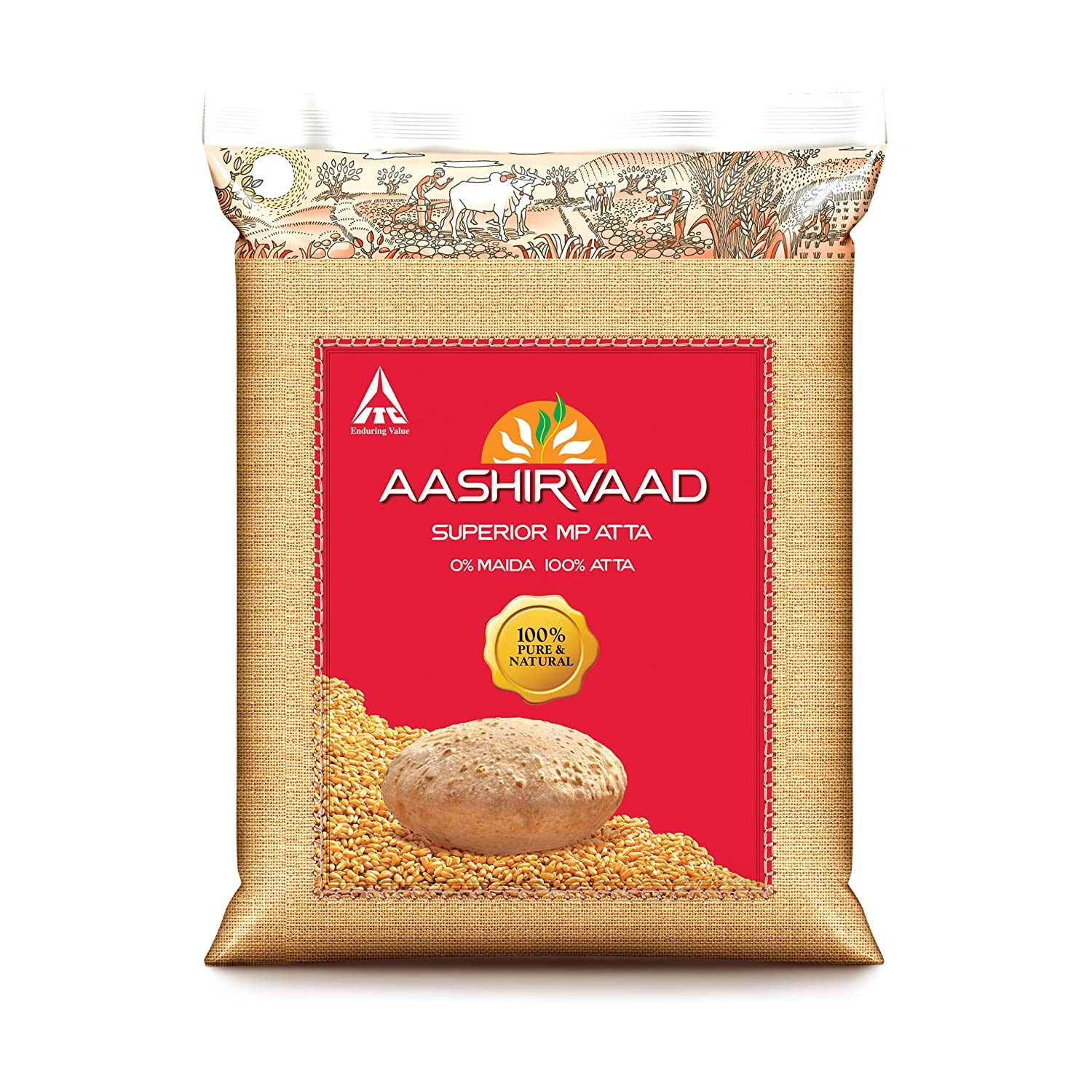 Aashirvaad Whole Wheat Atta 10kg 22lbs