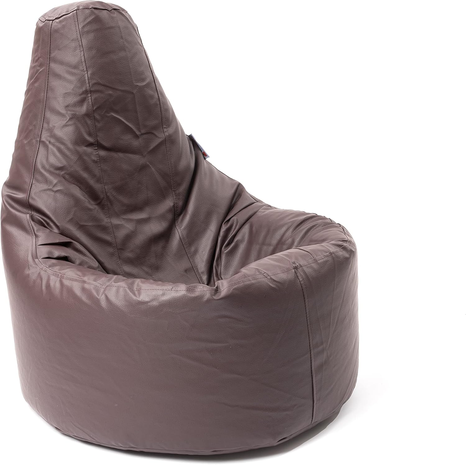 Beanbag Gamer Arm Chair Adult GAMING Bean Bag Faux Leather Game XL Seat POD Bags (Brown)