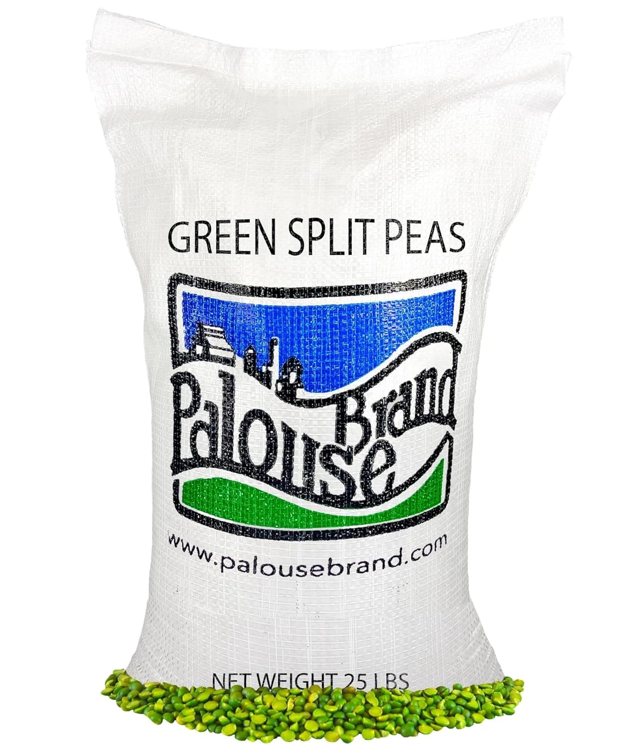 Certified Glyphosate Residue Free Split Peas | Green | 25 LBS | Family Farmed in Washington State | Non-GMO Project Verified | Non-Irradiated | Kosher Parve | Field Traced | High in Protein