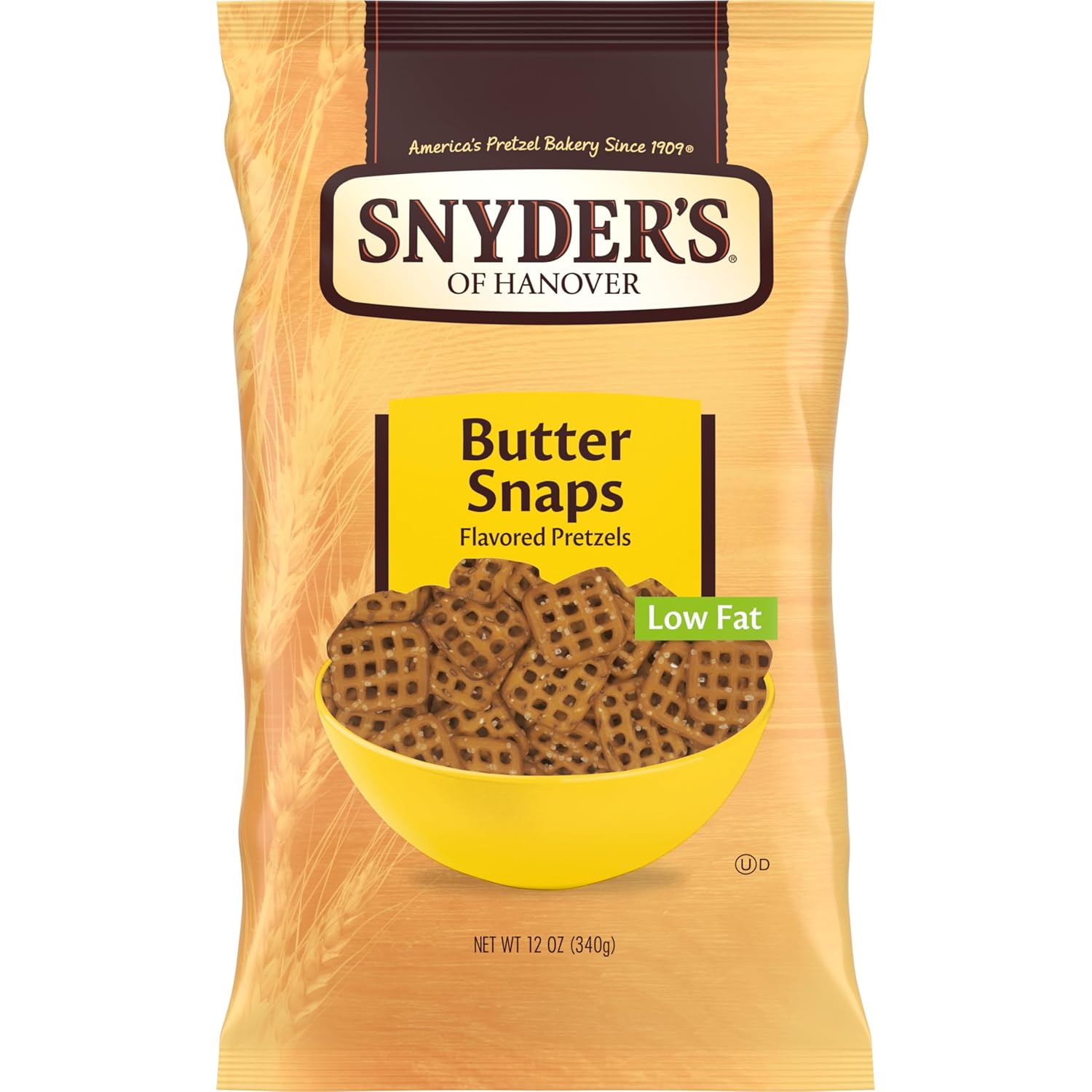 Snyder's of Hanover Butter Snaps Pretzels, 12 Oz Bag
