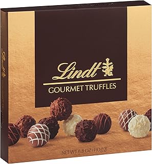 Lindt Gourmet Chocolate Candy Truffles Gift Box, Assorted Chocolate Candy Truffles, 6.8 oz.