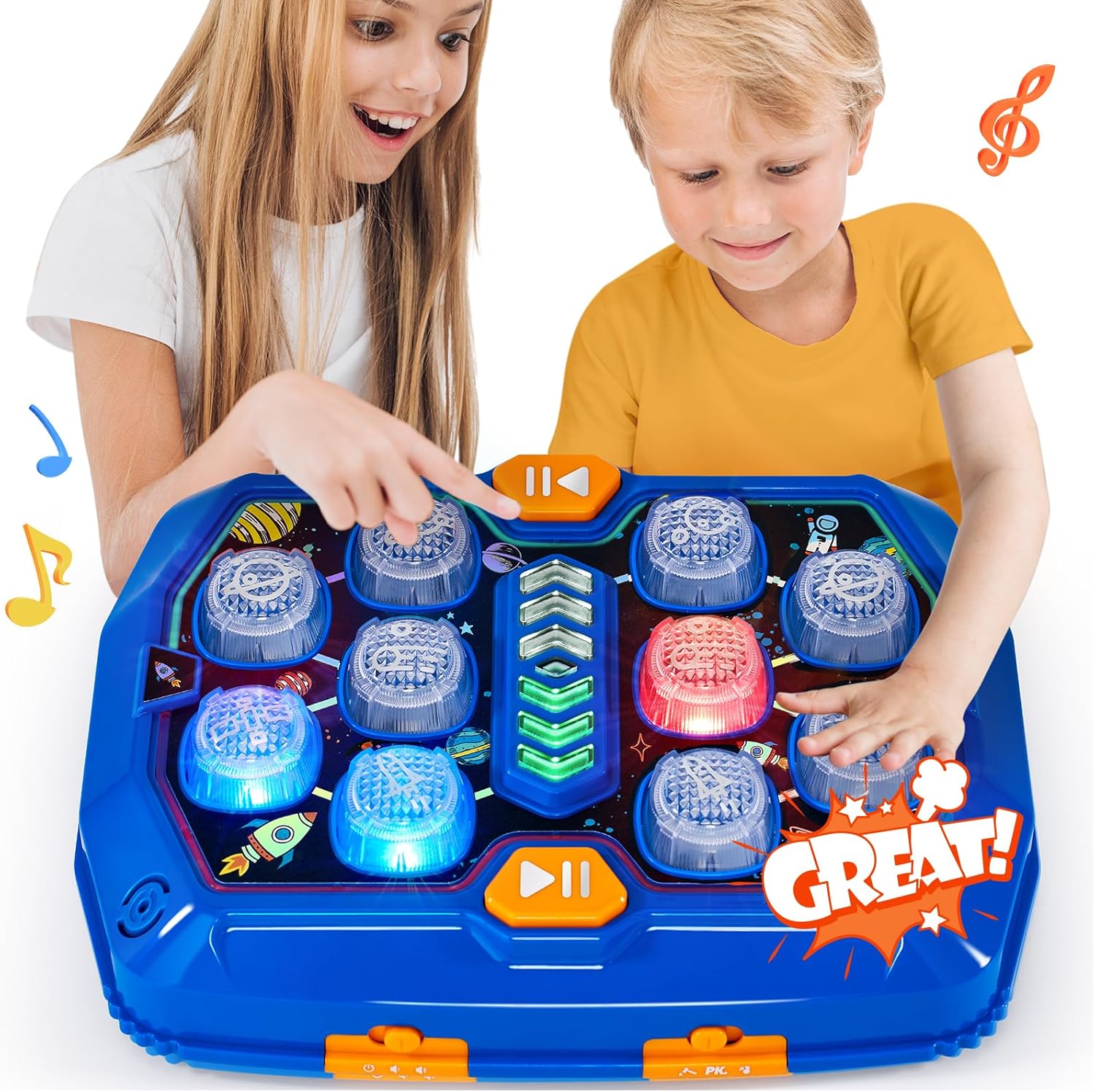 hahaland Toys for Ages 5-7 - Interactive Whack A Game with Sound and Light Stem Montessori Toy for Kids Age 3 4 5 6 7 Years Old Christmas Birthday Gifts for Smart Kids Stocking Stuffers