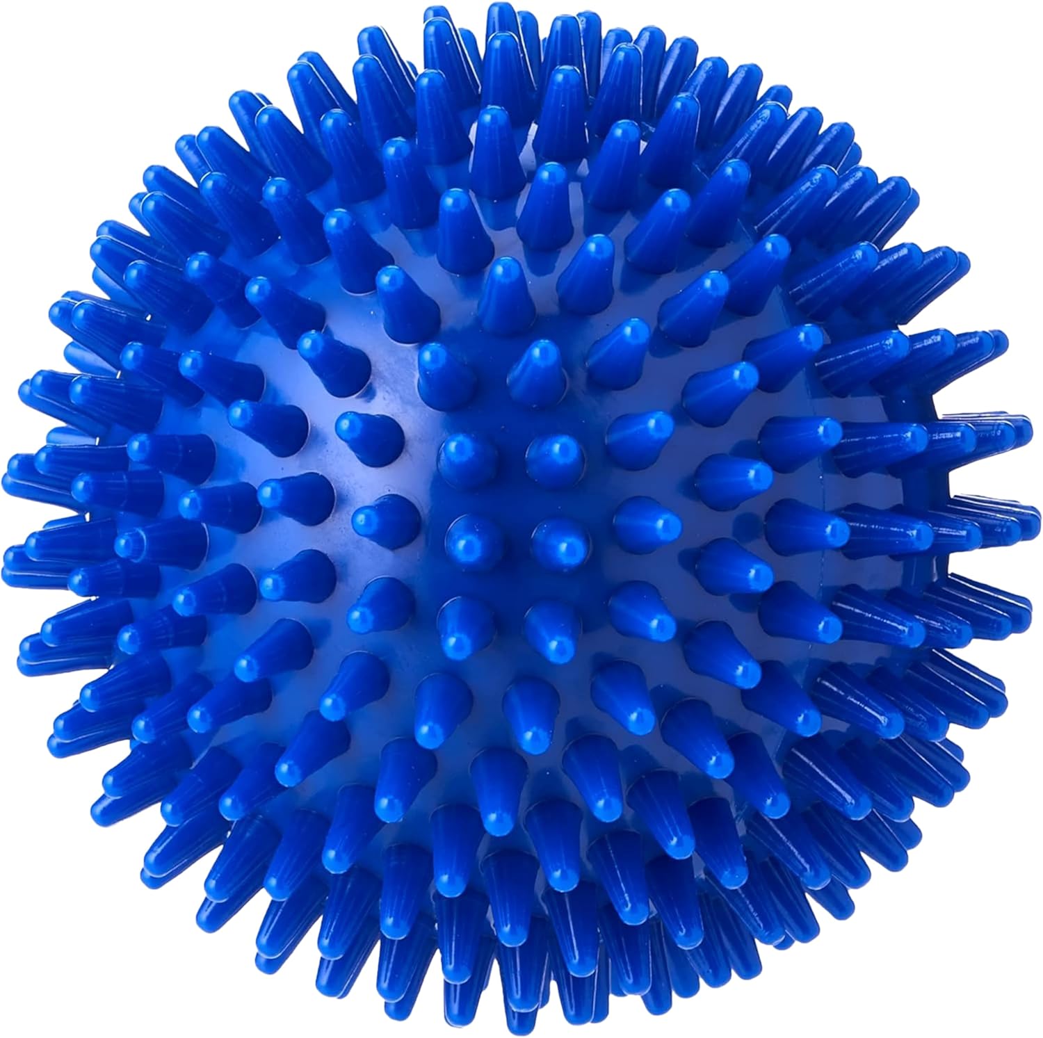 Hard Spikey Massage Ball for Deep Tissue, Trigger Point & Myofascial Release – Foot, Glutes & Back Massage – Plantar Fasciitis & Physio Ball – 10cm, Blue