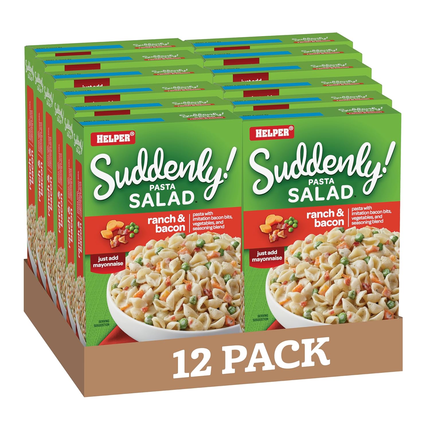 Suddenly Pasta Salad Ranch & Bacon, 7.5 Ounces, 12 per Case