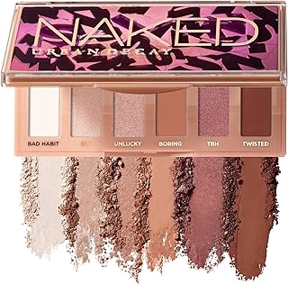 Urban Decay Naked Mini Eyeshadow Palette, 6 Multi-use Shades, Ultra-Blendable, Long-lasting Wear, Crease-free, Matte Shimmer or Metallic Colors, Travel Mini Palette