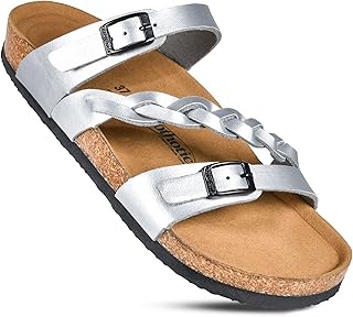 AEROTHOTIC Women's Arch Support Casual Strappy Slide Sandals