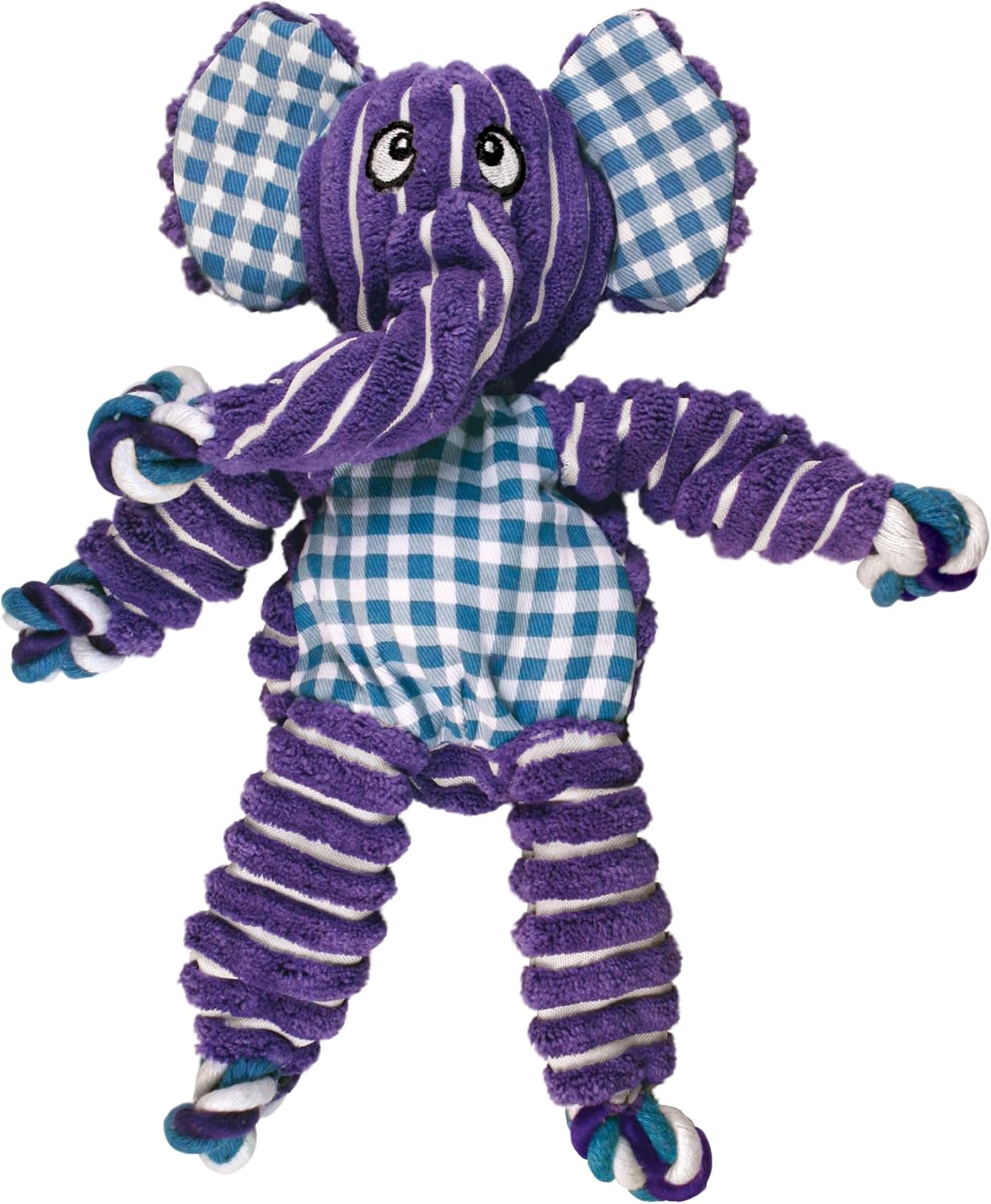 KONG Floppy Knots - Knotted Rope Dog Toy - Minimal Stuffing - For Medium/Large Dogs, Elephant