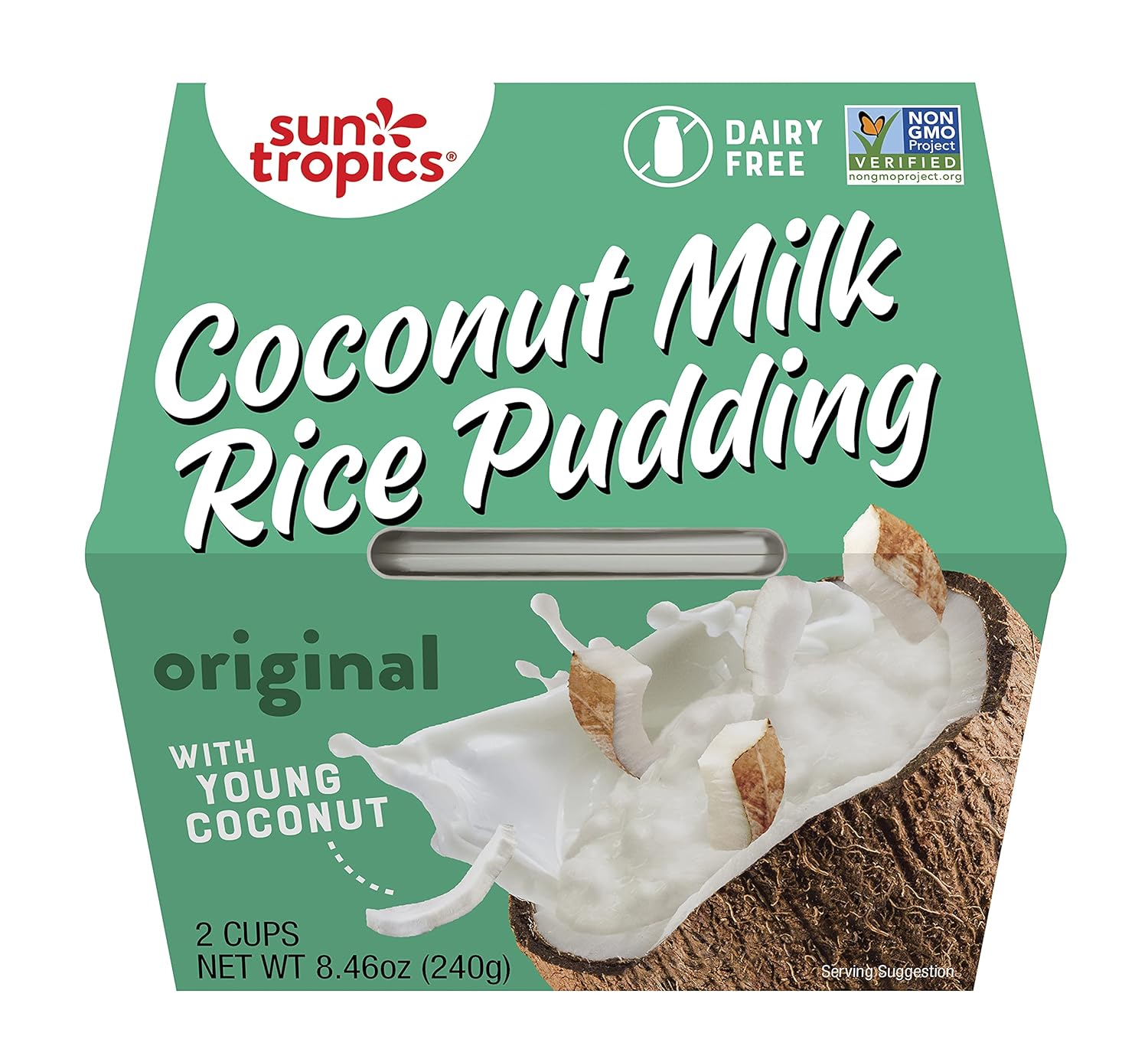 Sun Tropics, Pudding Rice Coconut, 4.23 Ounce (Pack of 2)