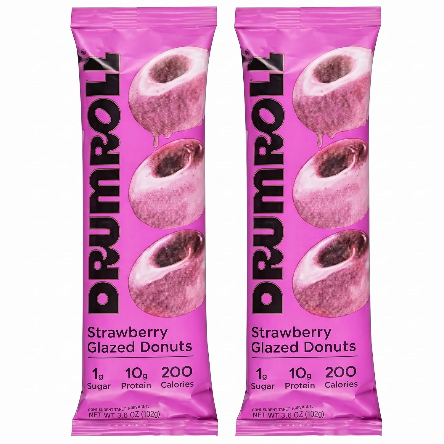 Drumroll Snacks Donuts Mini Strawberry (2 Pack)