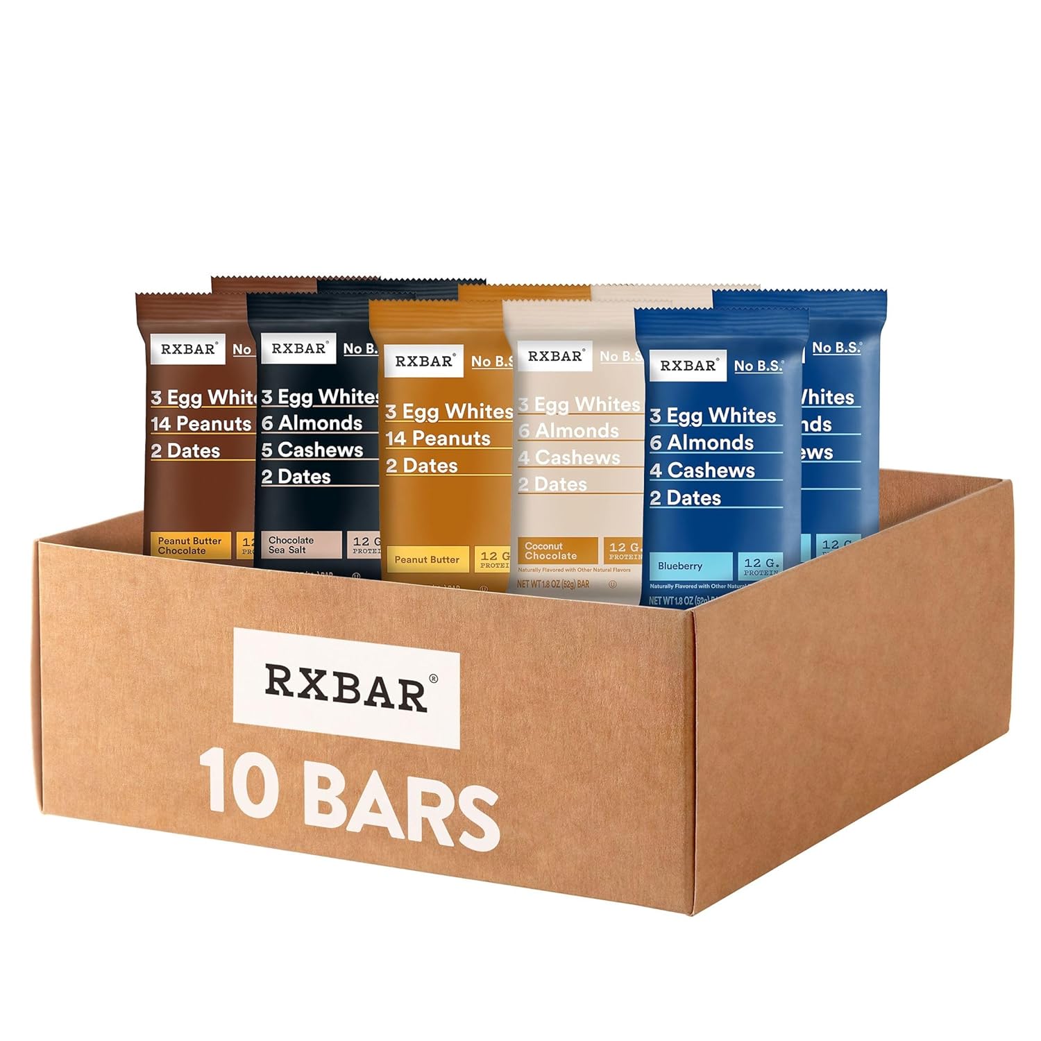 RXBAR Protein Bars, Snack Bars, Variety Pack (10 Count)