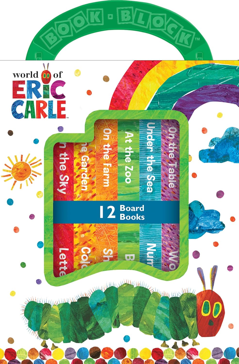 World of Eric Carle, My First Library Board Book Block 12-Book Set - First Words, Alphabet, Numbers, and More! - PI Kids: 12 Board Books (M1L)