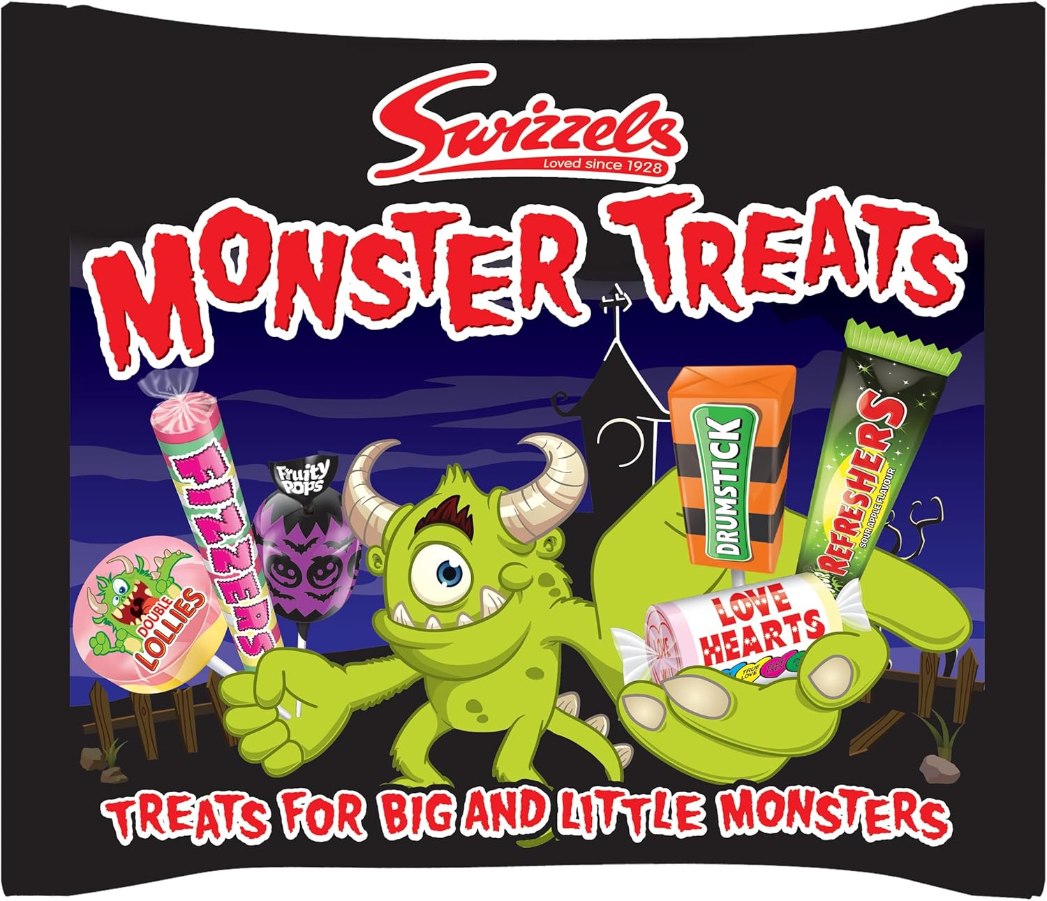 Swizzels Monster Treats Bag 440g - Perfect Halloween Sweets, Fun Swizzels Candy for Trick or Treat, Parties & Sharing