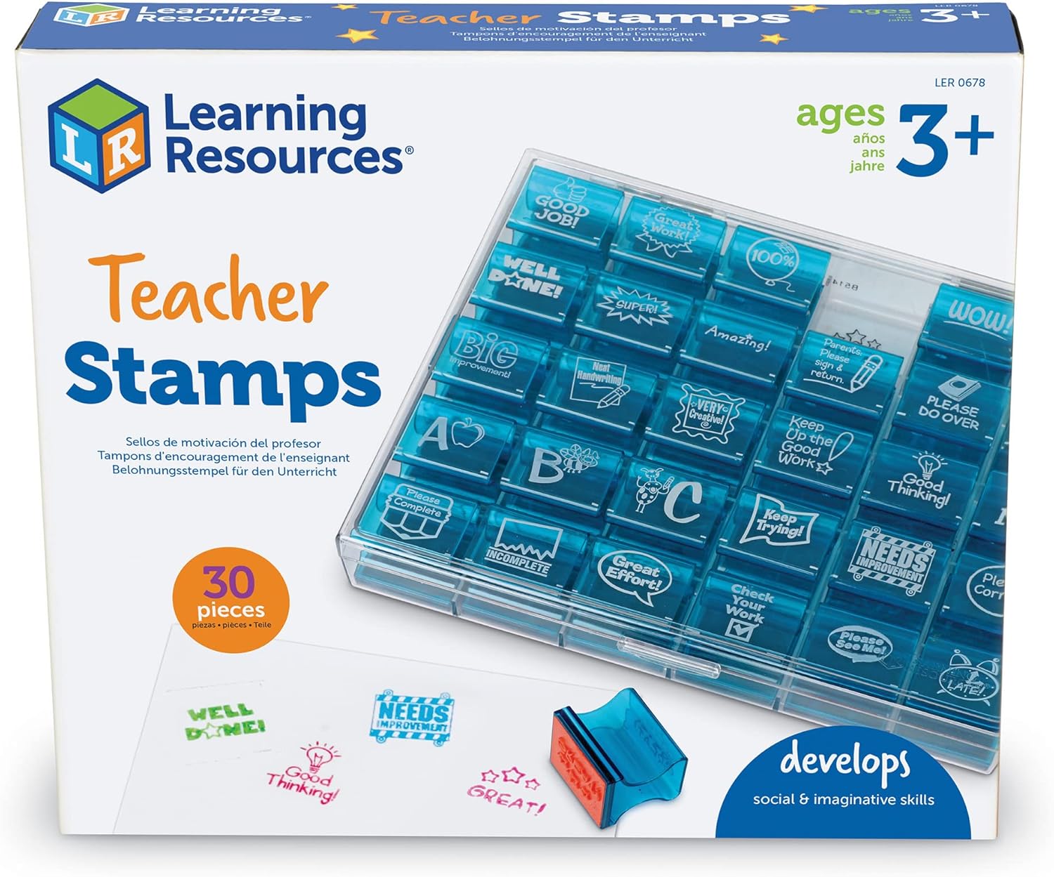 Learning Resources Teacher Stamps 30 stamps