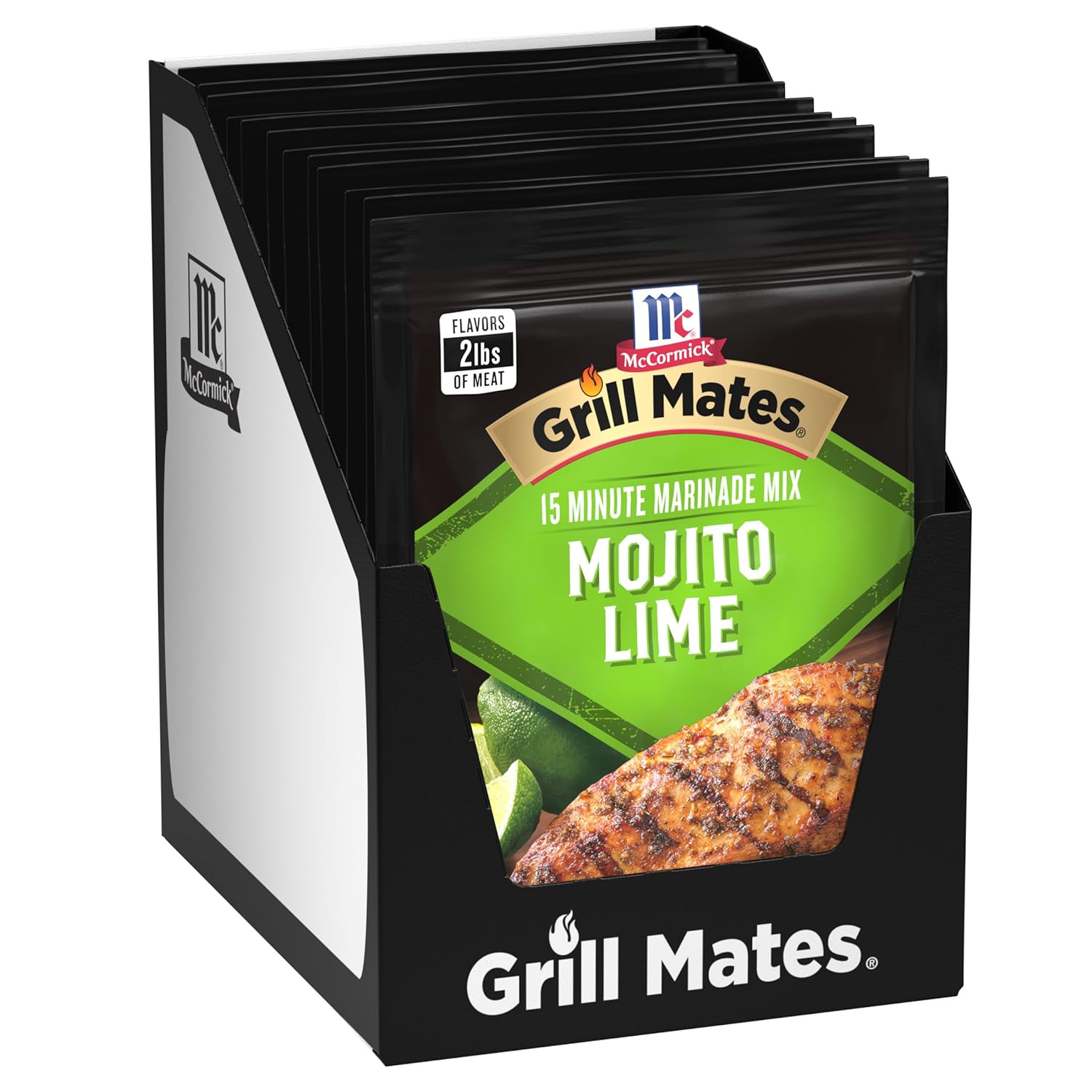 McCormick Grill Mates Mojito Lime Marinade Mix, 1.06 oz (Pack of 12)