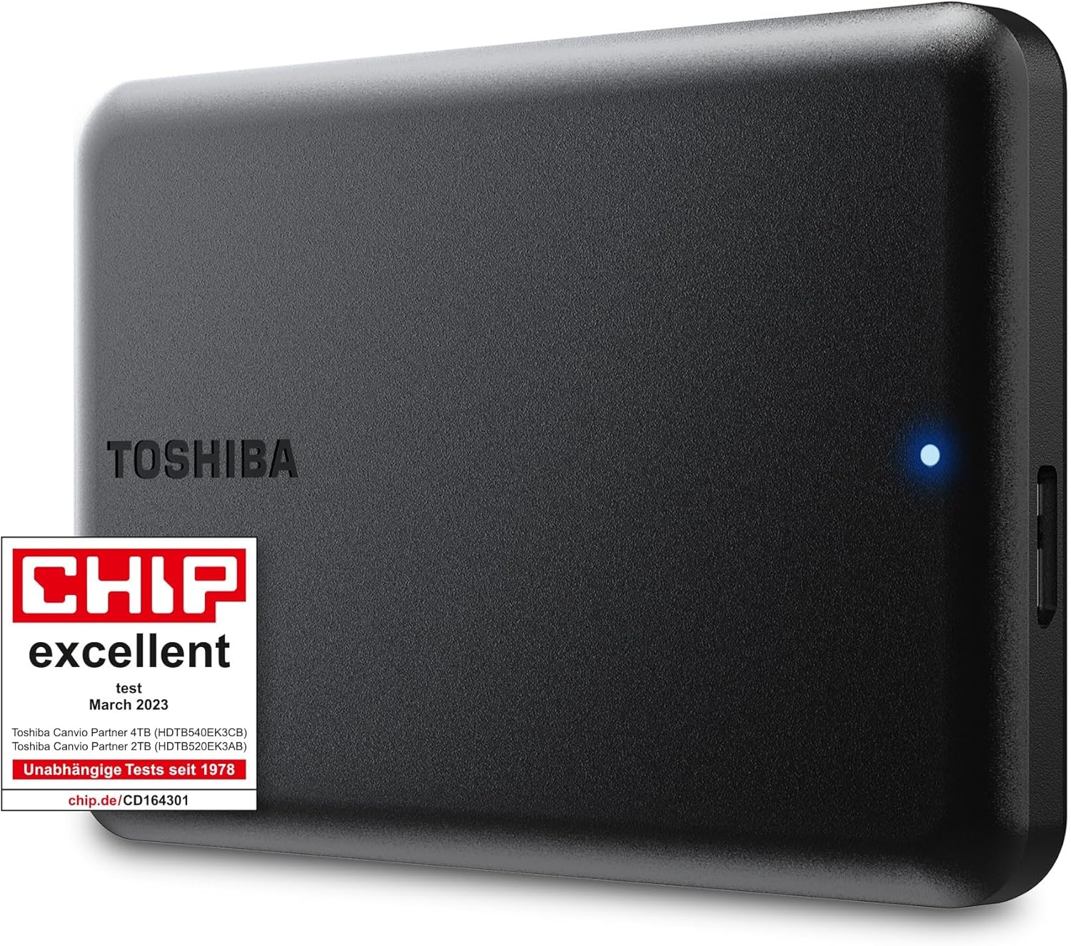 Toshiba Canvio Partner 2TB Portable 2.5’’ External Hard Drive, USB 3.2, Mac & Windows compatible. Xbox, PS4, PS5