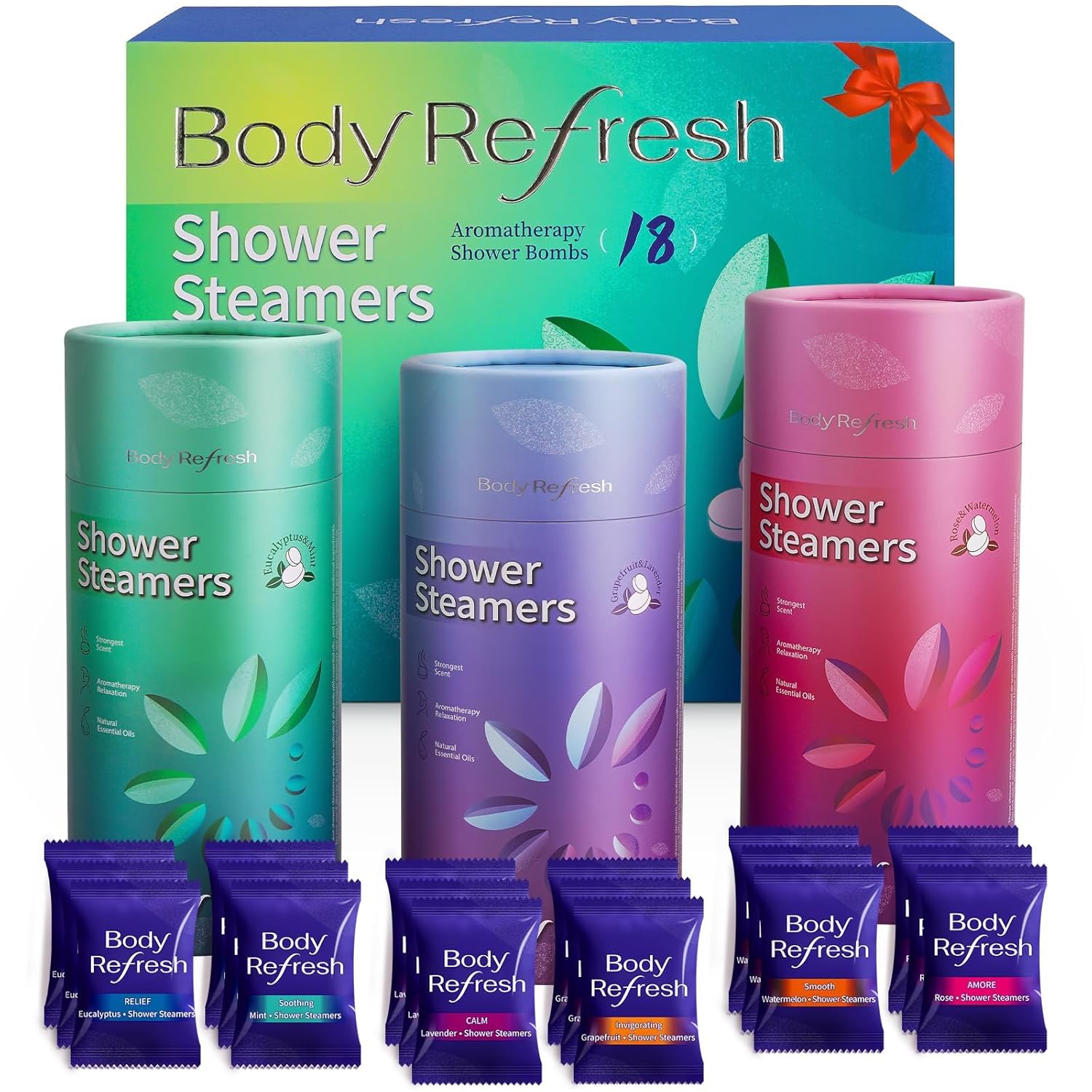 Shower Steamers Aromatherapy - Birthday Gifts for Women, 18 Pack Shower Bombs with Essential Oils, Personal Self Care Gifts for Women and Men, Gifts for Her, Mom Birthday Gifts