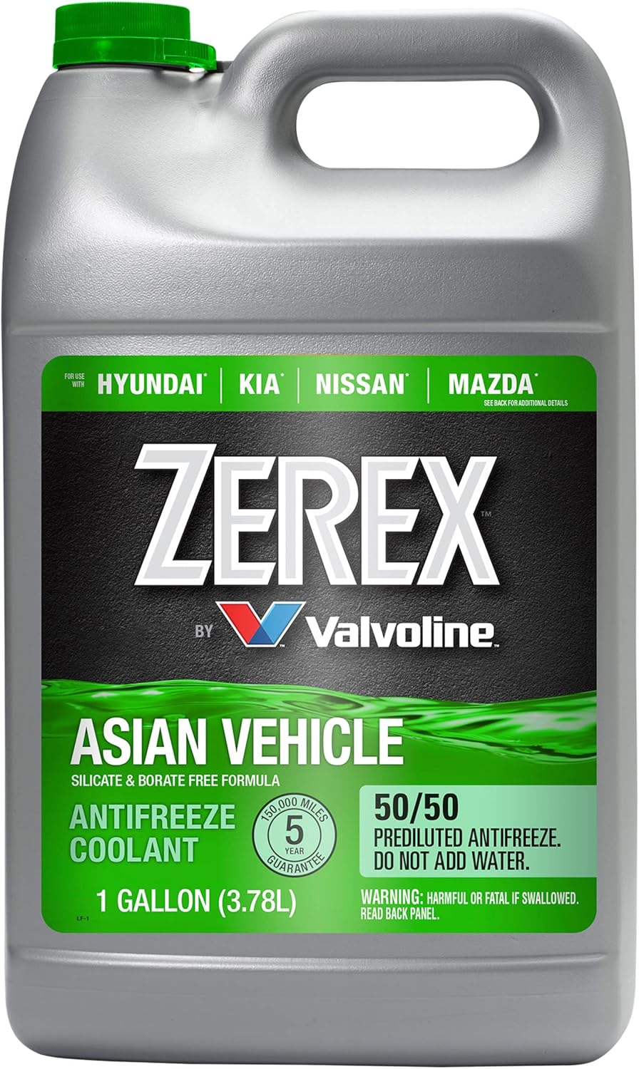 Zerex Asian Vehicle Green 50/50 Ready-to-Use Antifreeze Coolant 1 Gallon