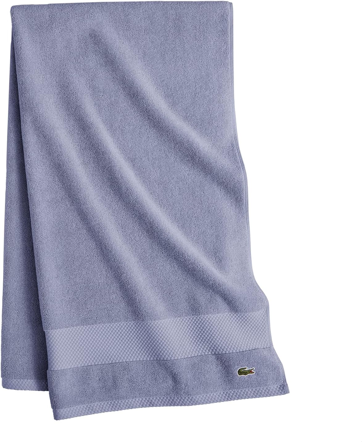 Lacoste Heritage Supima Cotton Bath Towel, Light Denim, 30" x 54"