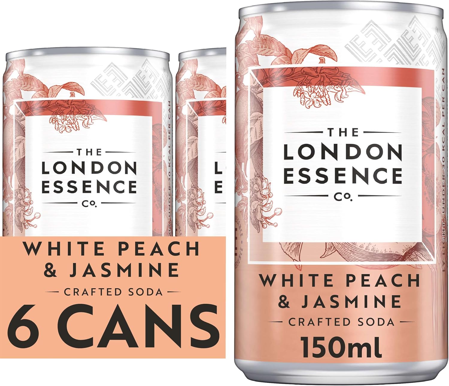 The London Essence Co., White Peach & Jasmine, 150 ml (Pack of 6)