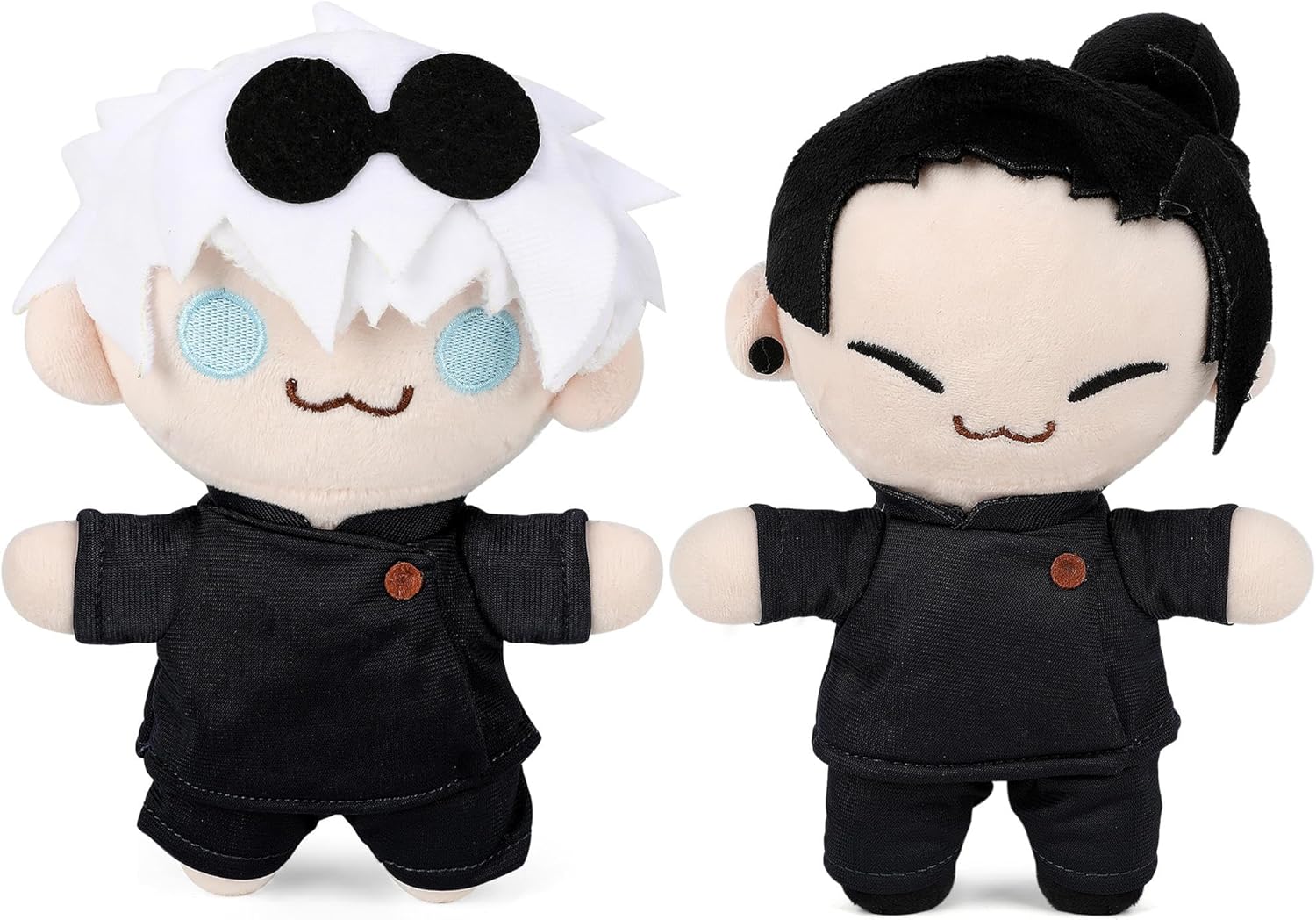 2PCS Anime Geto Plush - Cartoon Satoru Character Stuffed Plush Doll Soft Figure Toy Pillow Cushions Sofa Home Decorat Birthday Plush Gift for Kids Fans