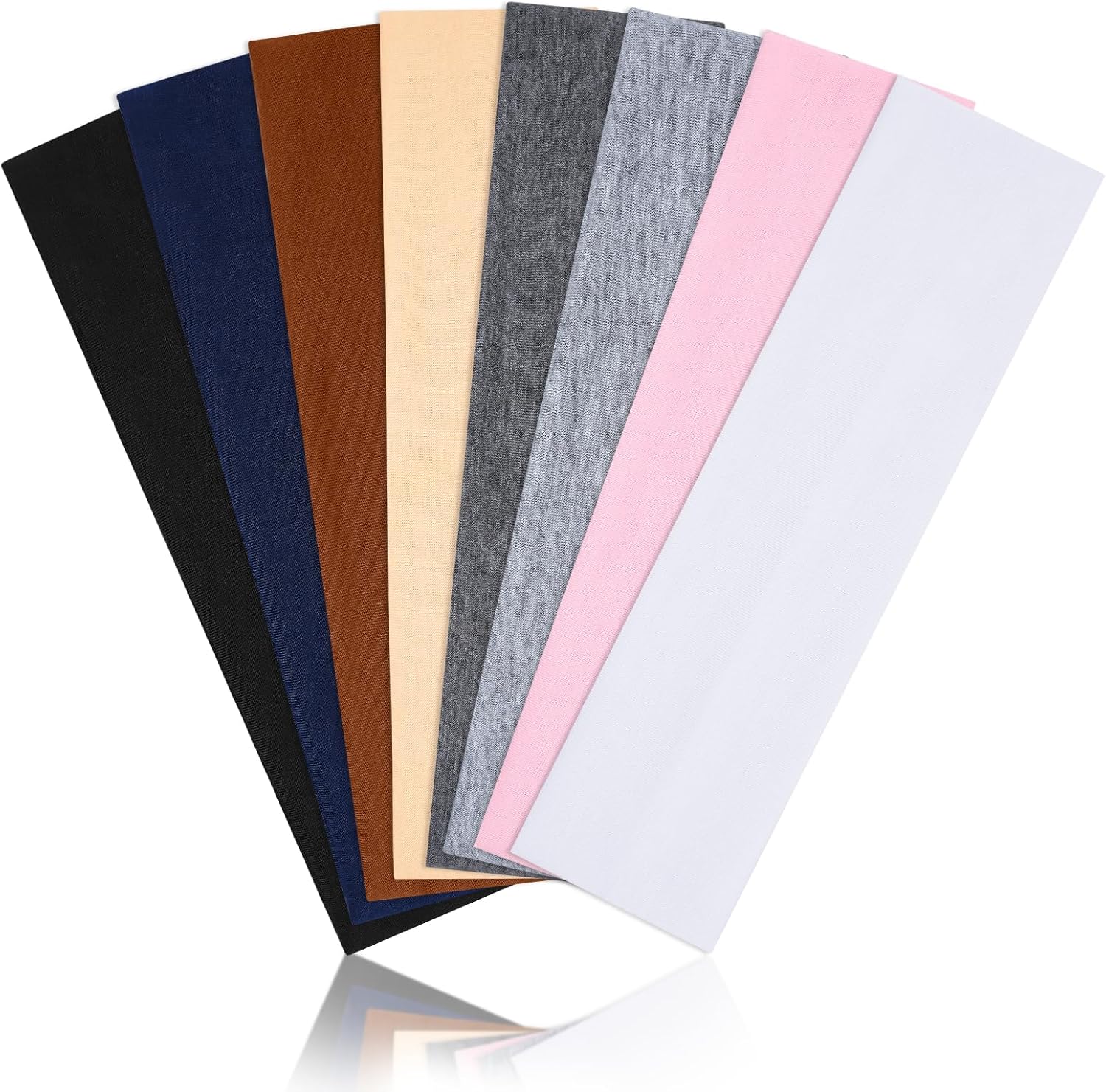 8 Pack Headbands for Women, Elastic Soft Hair Bands Non Slip Women's Fashion Headbands for Daily Workout Yoga Running