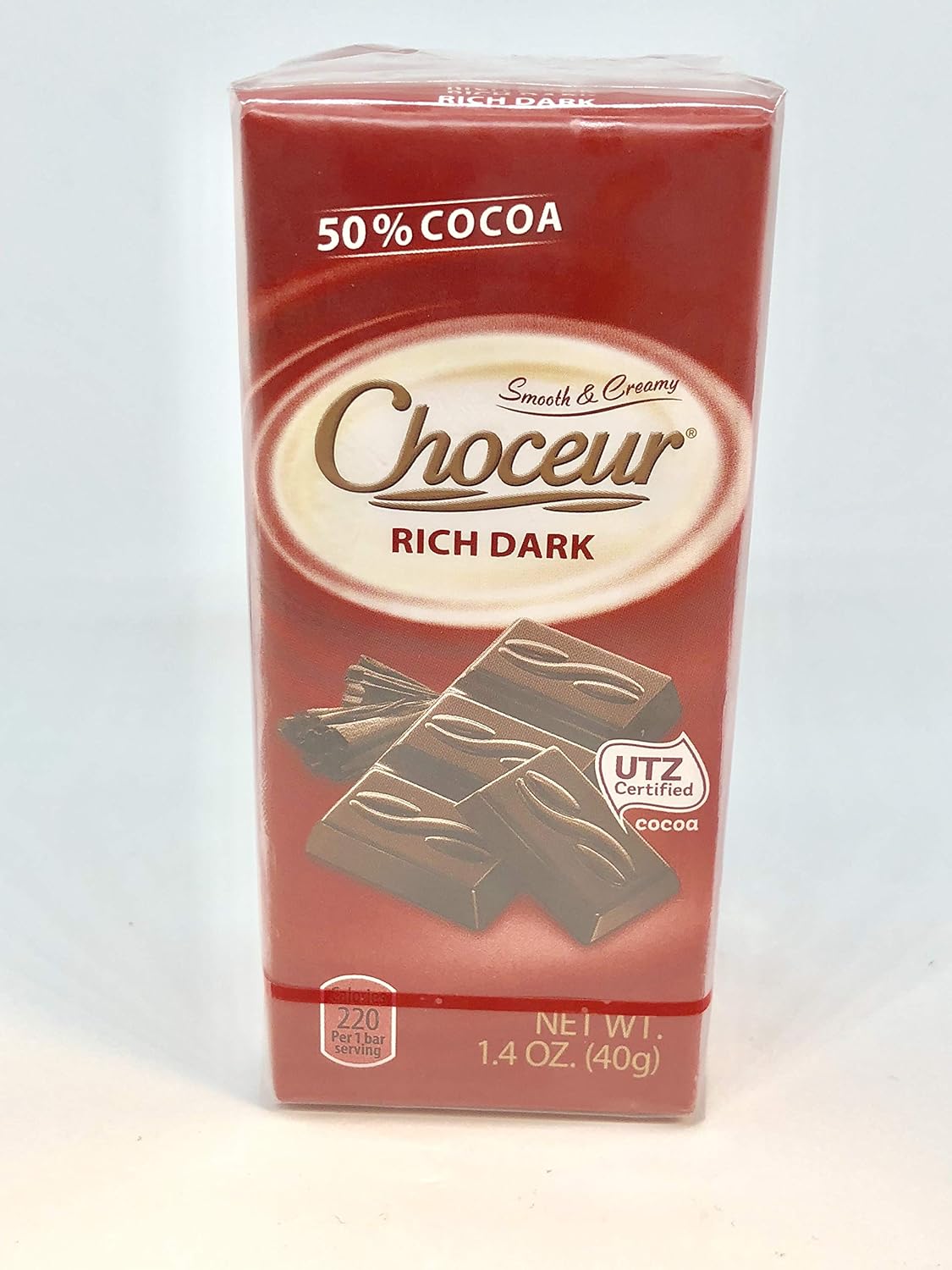 Choceur Rich Dark Chocolate Tablets 1.4oz/40g (5 Pack)
