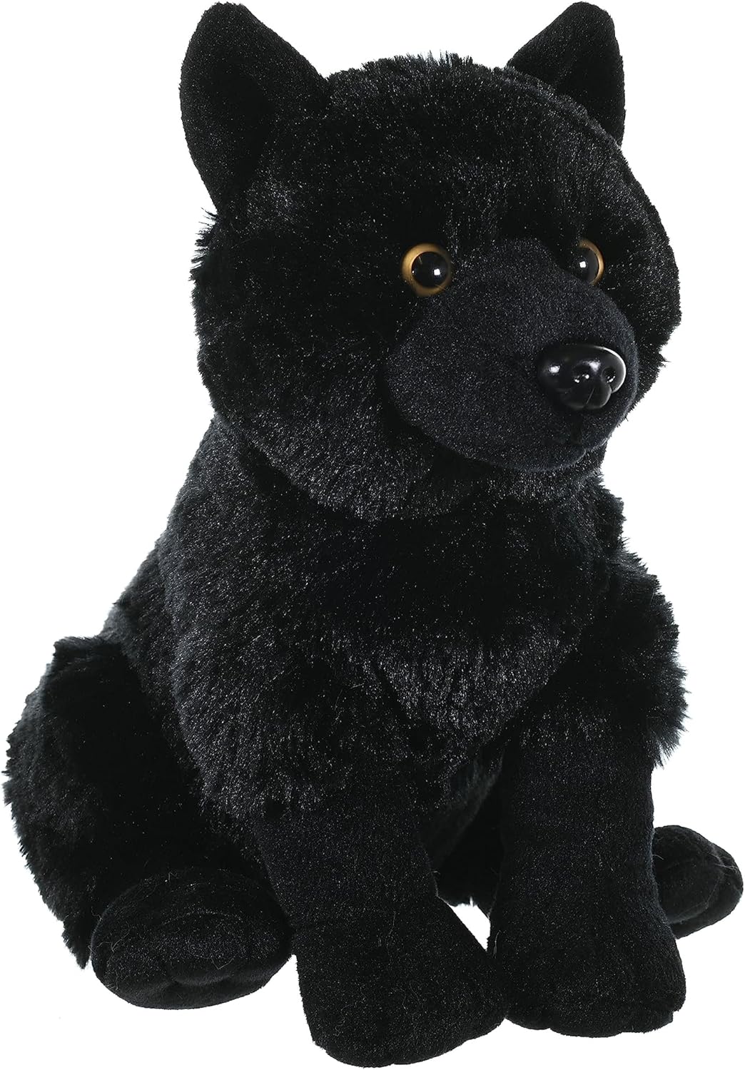 WILD REPUBLIC 23075 cuddlekins wolf black Stuffed Animal Plush Toy, 12"