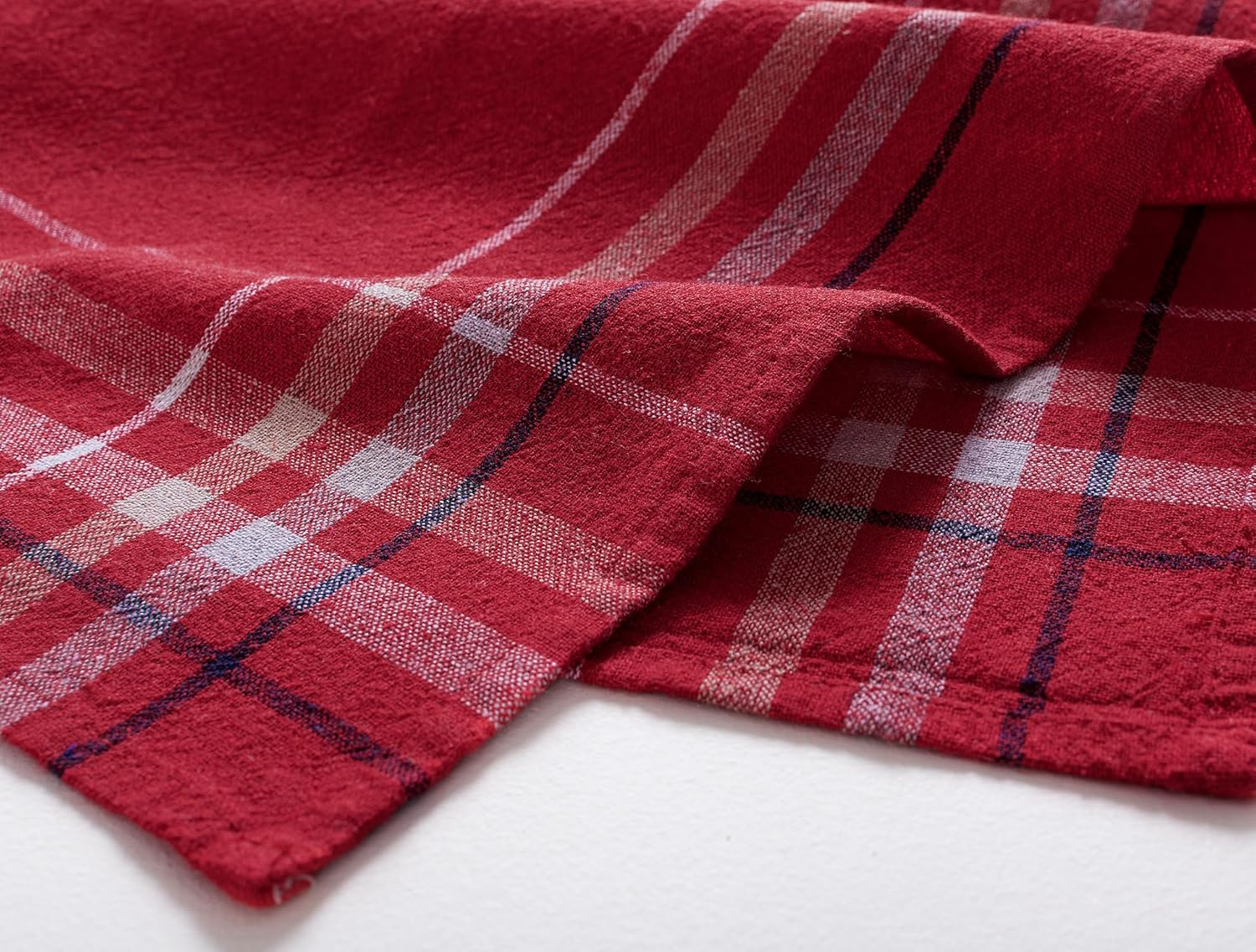 BROTHER'S GLOBAL 80% Cotton, Brigitte 2 Piece Drying Towel, Turkish Premium, Set of 2, Multi-Purpose use, Brigitte 2-Pack Kitchen Towel/Drying Cloth (Red)