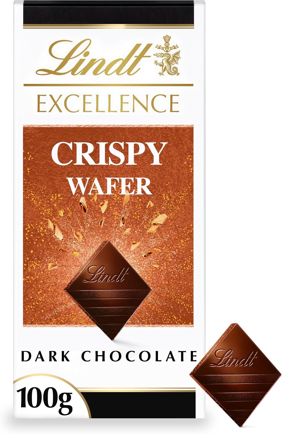 Lindt Excellence Dark Chocolate Crispy Wafer Bar 100g