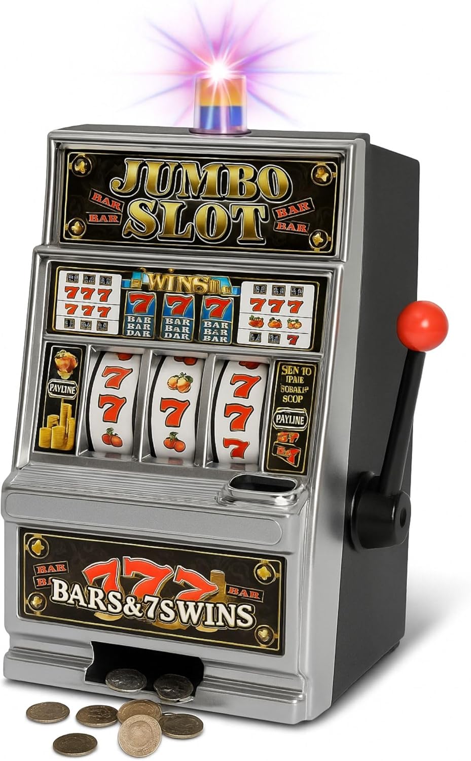 Liberty Imports Lucky Sevens Jumbo Slot Machine Bank Replica