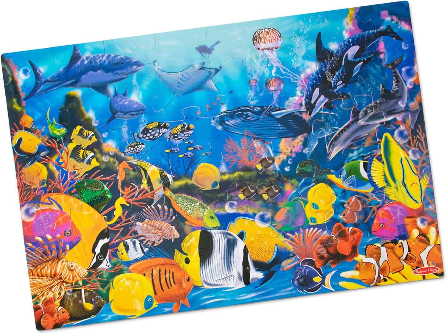 Melissa & Doug Underwater Ocean Floor Puzzle (48 pcs, 2 x 3 feet) - FSC Certified