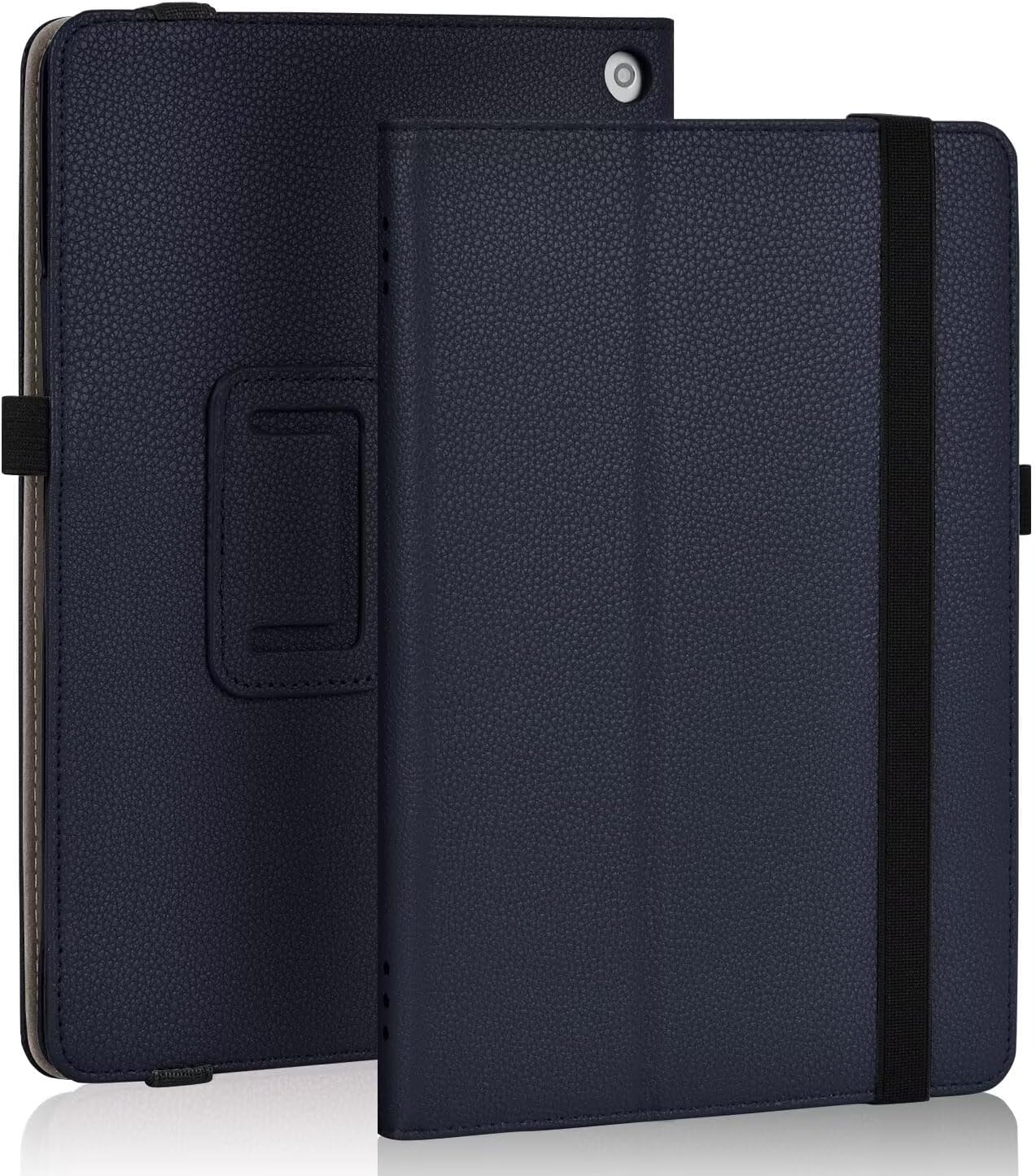 Case Fits All-New Amazon Kindle Fire HD 8 & 8 Plus Tablet (12th Generation/10th Generation, 2024/2022/2020 Release),Slim Folding Stand Cover withHandheld Stand Cover Dark Blue