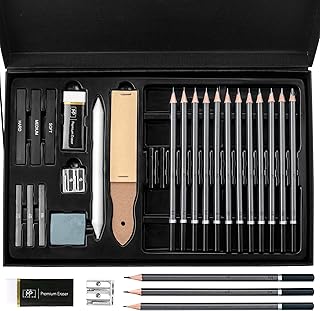 Mr. Pen- Sketching Pencils Set, 25 pcs, Sketch Pencils for Drawing, Drawing Pencils for Sketching with Graphite Sticks, Art Pencils for Sketching, Graphite Pencils, Artist Pencils, Sketching Set