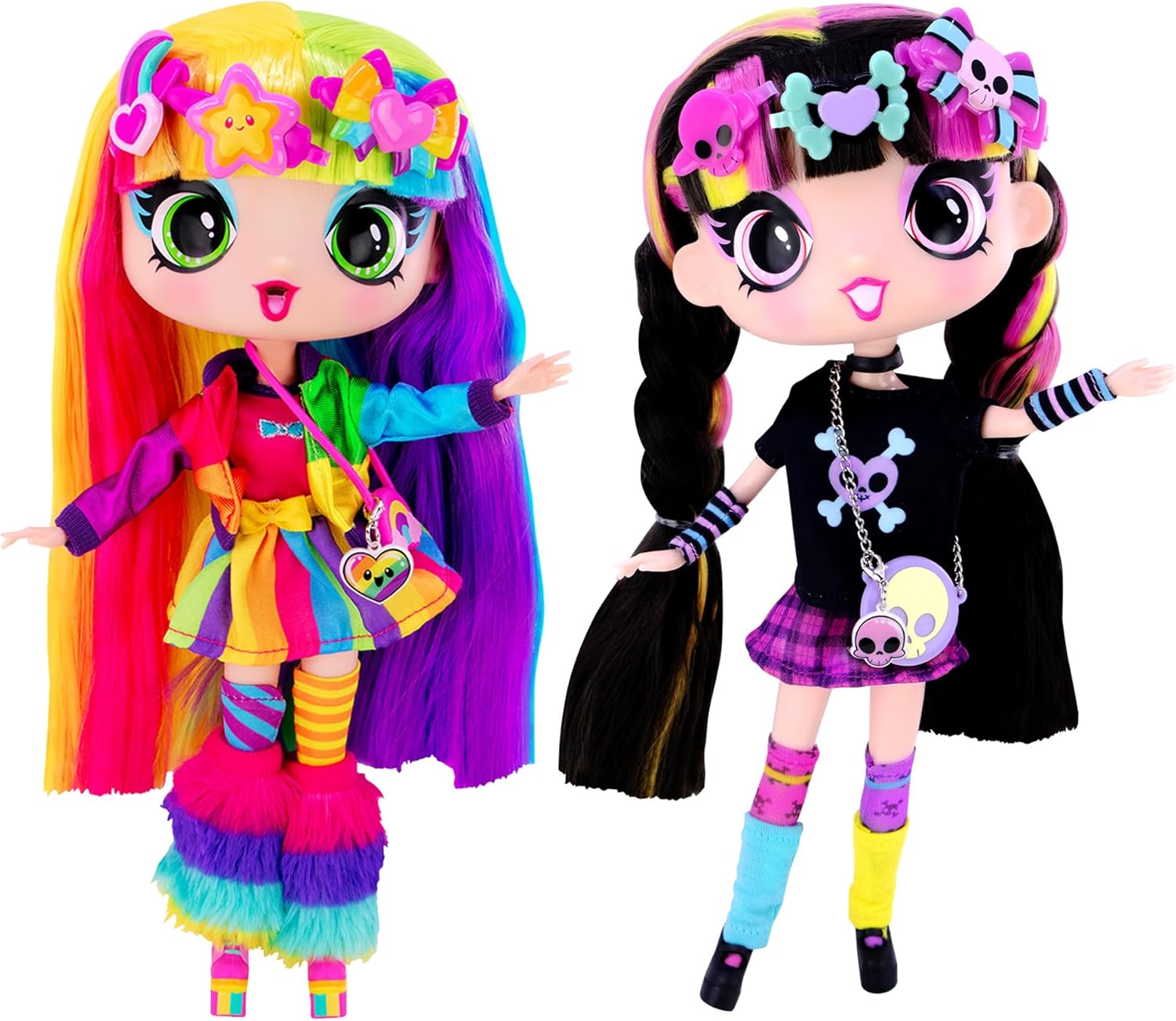 Decora Fashion Girlz Doll 11 inches-Decora + Luna | Set of 2 Fashion Dolls | Set of 2 Colorful Dolls | Nicely Packaged Set of Doll Clothes, Dolls & Accessories