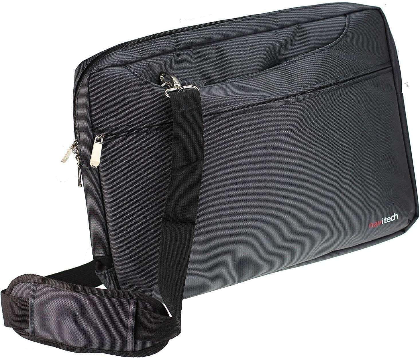 Navitech Black Sleek Water Resistant Travel Bag - Compatible With Hakaug Android 13 Tablet 10 Inch