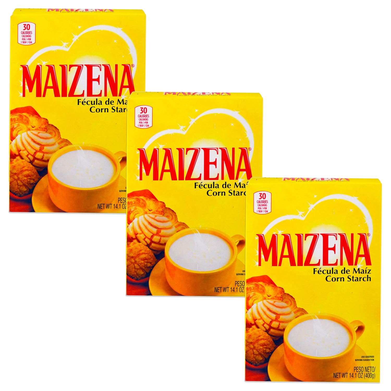 Maizena Corn Starch, 14.10 Ounces (14.1 Ounce (Pack of 3))