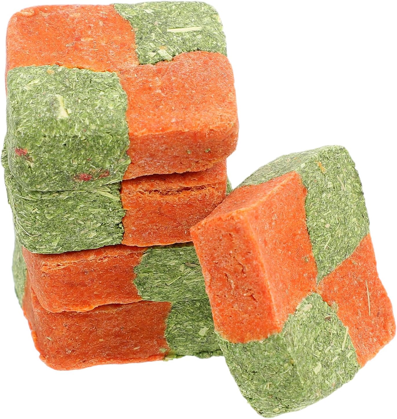 5Pcs Natural Bunny Chew Small Animal Molar Treats for Rabbits Guinea Pigs Hamsters Compressed Timothy Hay Snacks to Anxiety and Promote Healthy Teeth