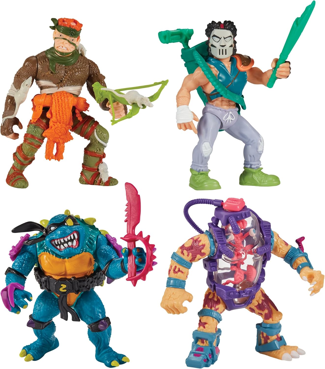 Teenage Mutant Ninja Turtles Classic Mutant 4-Pack Bundle by Playmates Toys